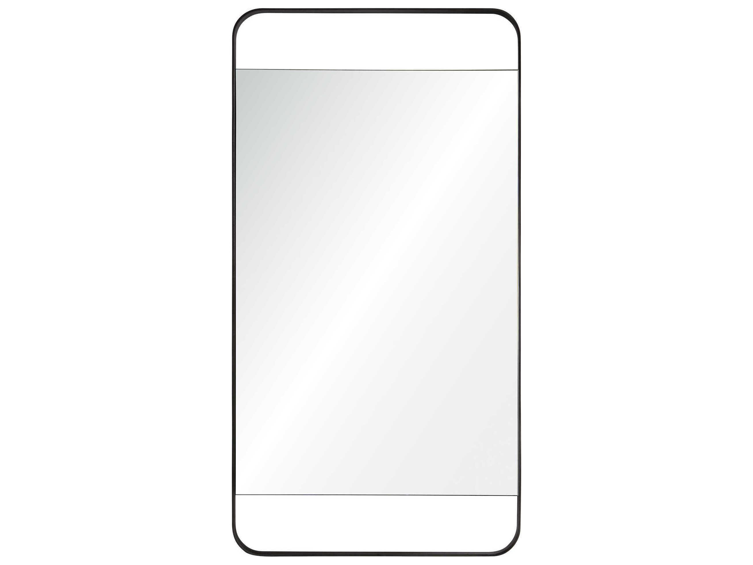 Renwil Tiffey Charcoal Grey Rectangular Wall Mirror