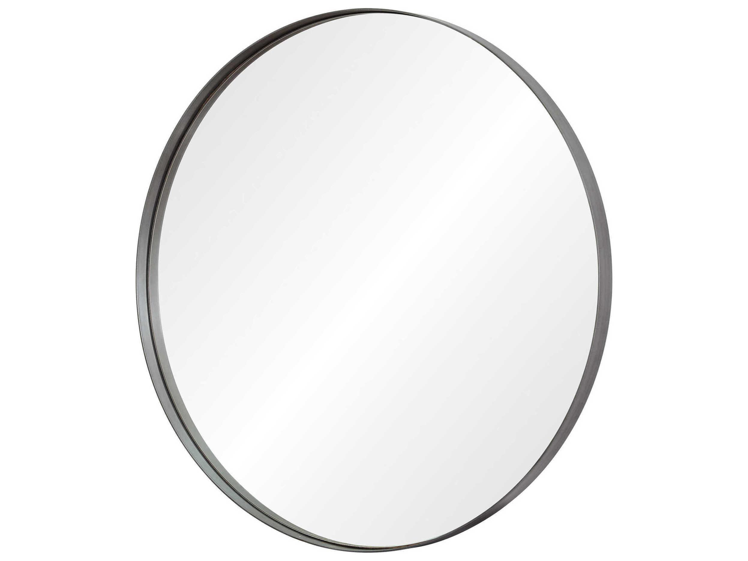 Renwil Lester Silver Round Wall Mirror