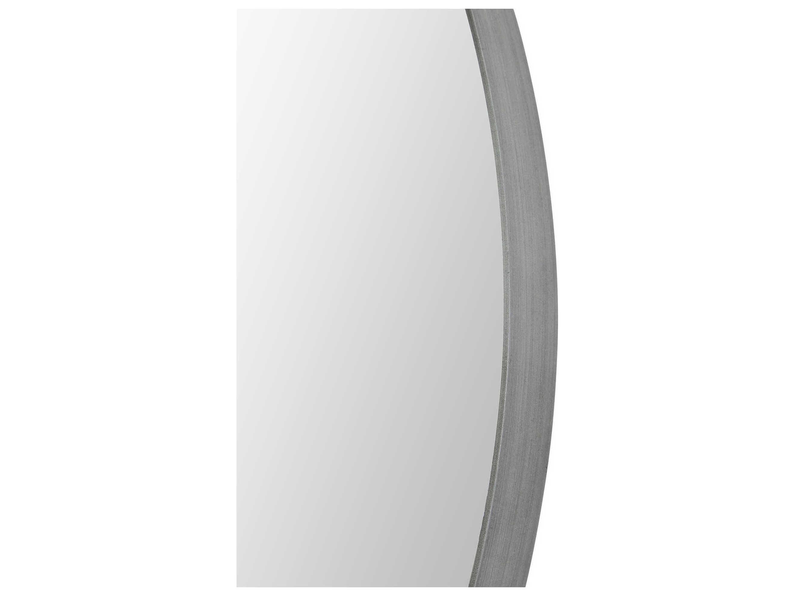 Renwil Lester Silver Round Wall Mirror