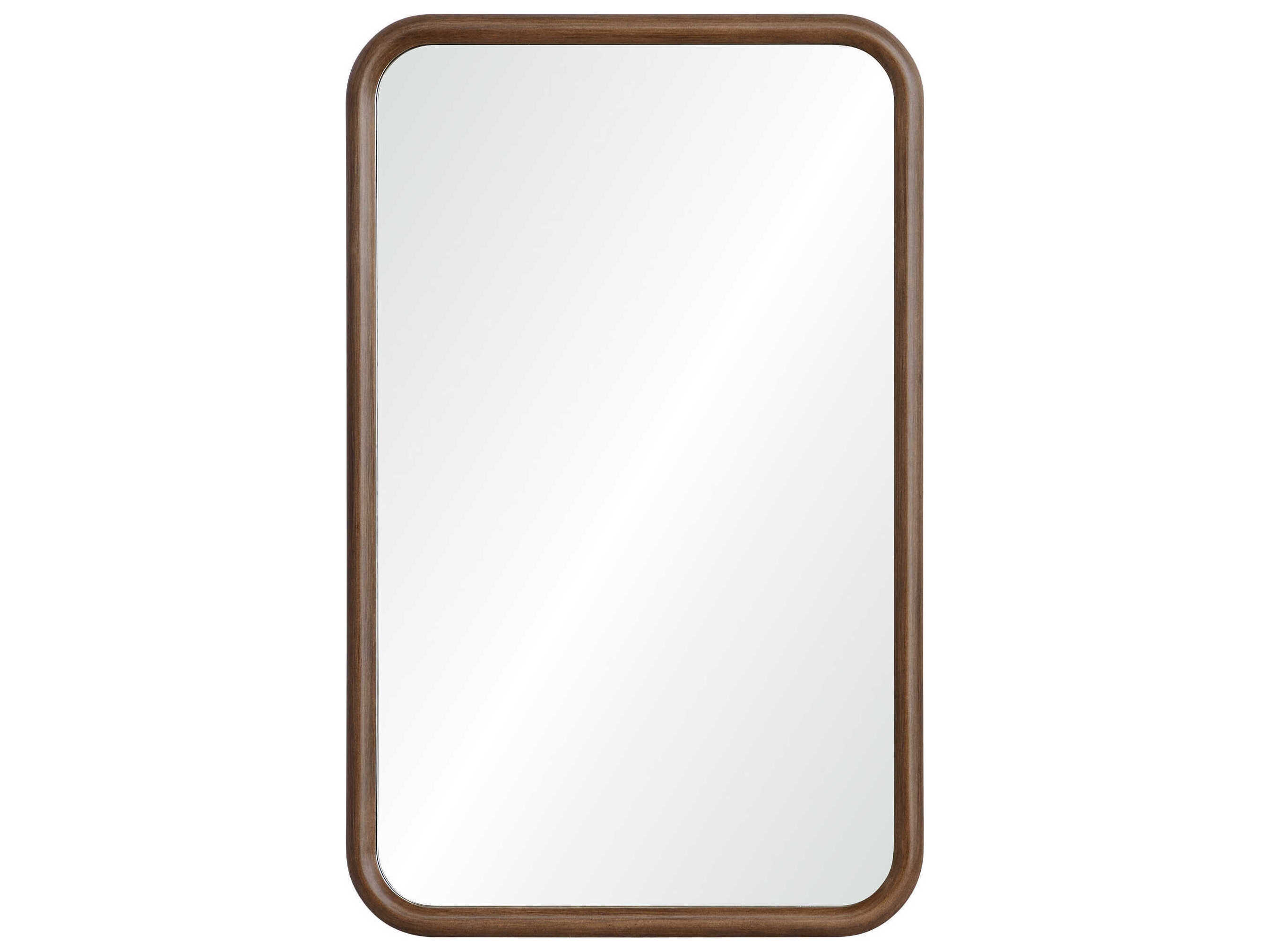 Renwil Dickens Walnut Rectangular Wall Mirror