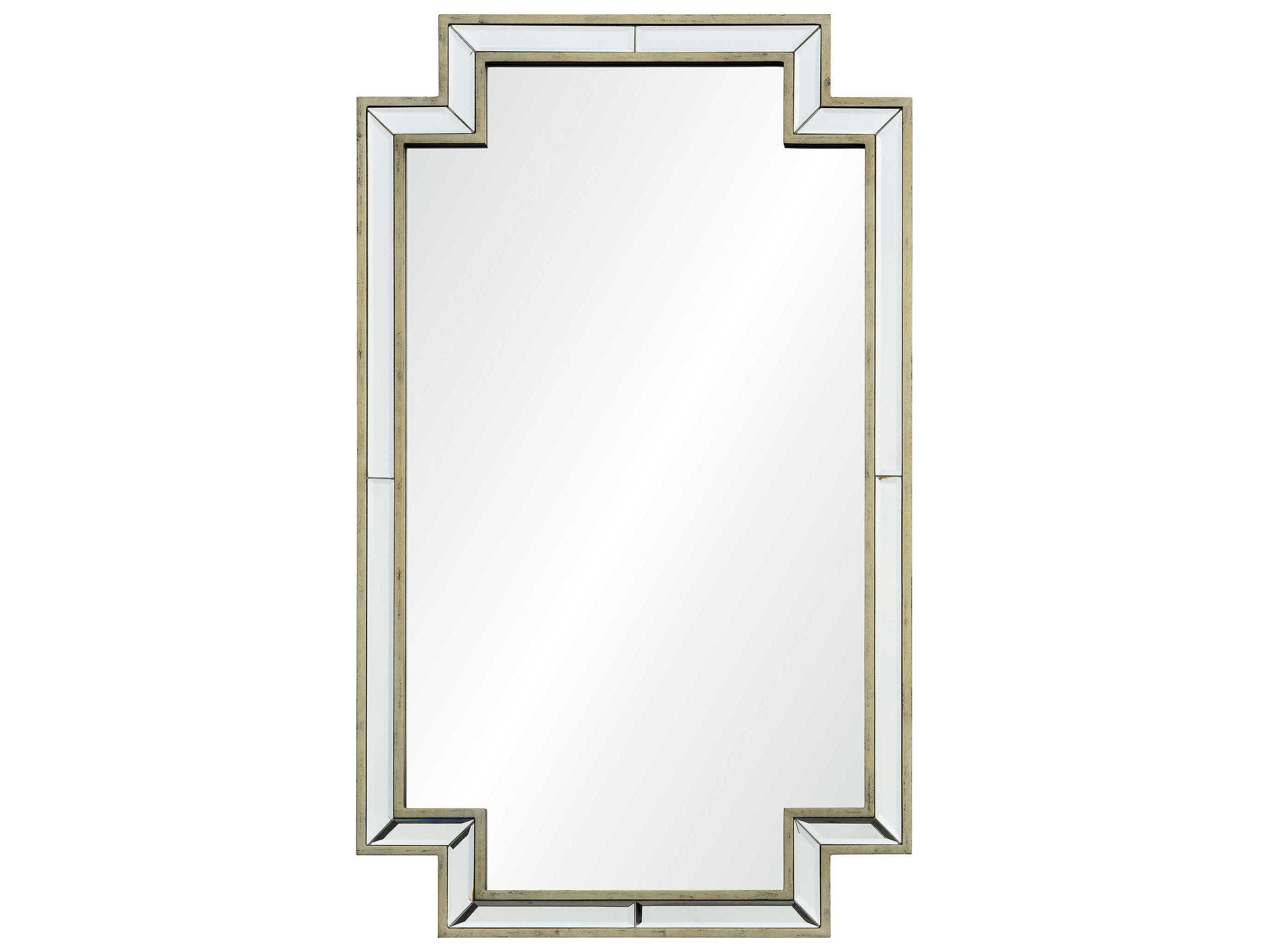 Renwil Raton Champagne Silver Rectangular Wall Mirror
