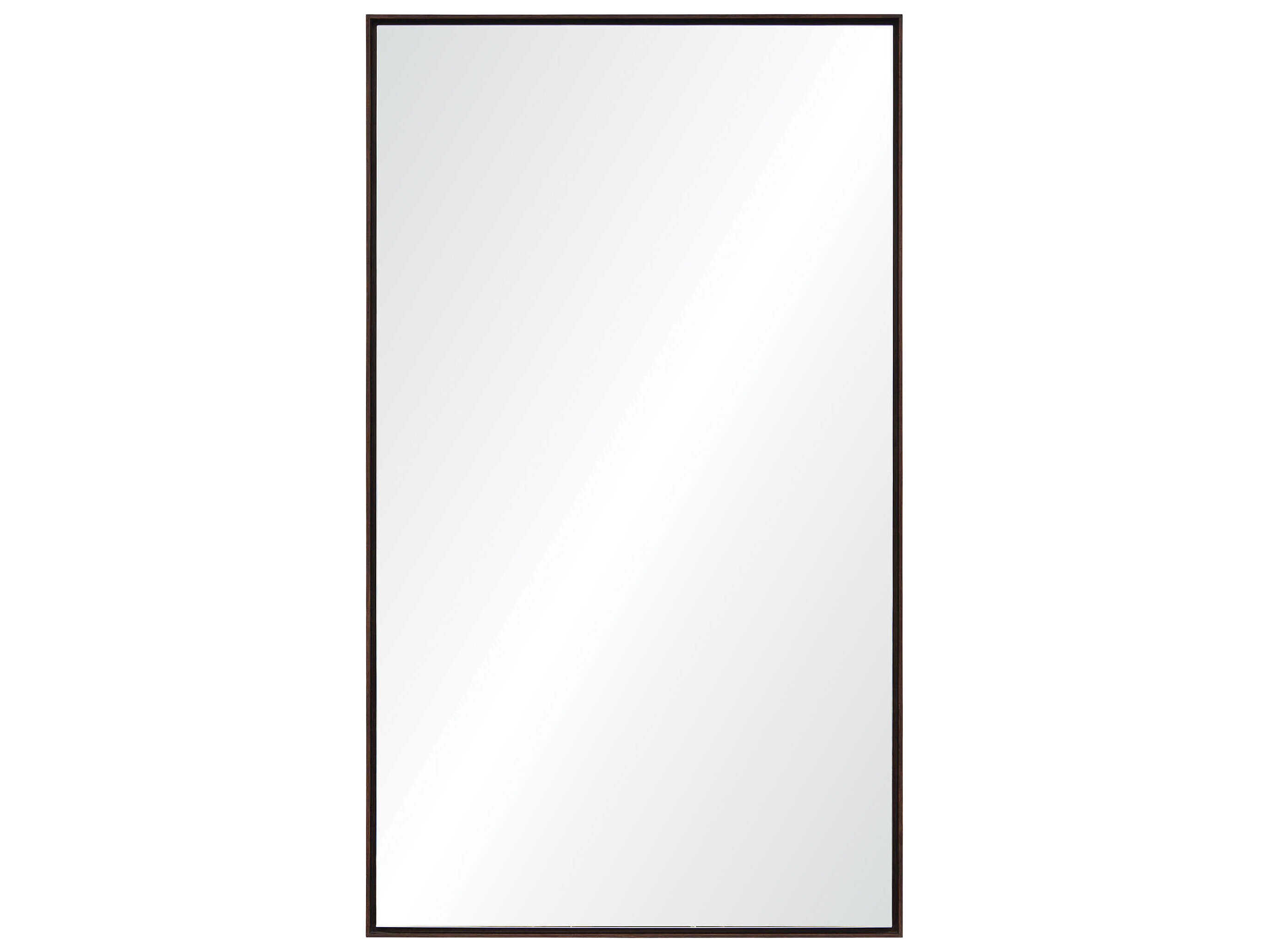 Renwil Anjalina Dark Chestnut Rectangular Floor Mirror