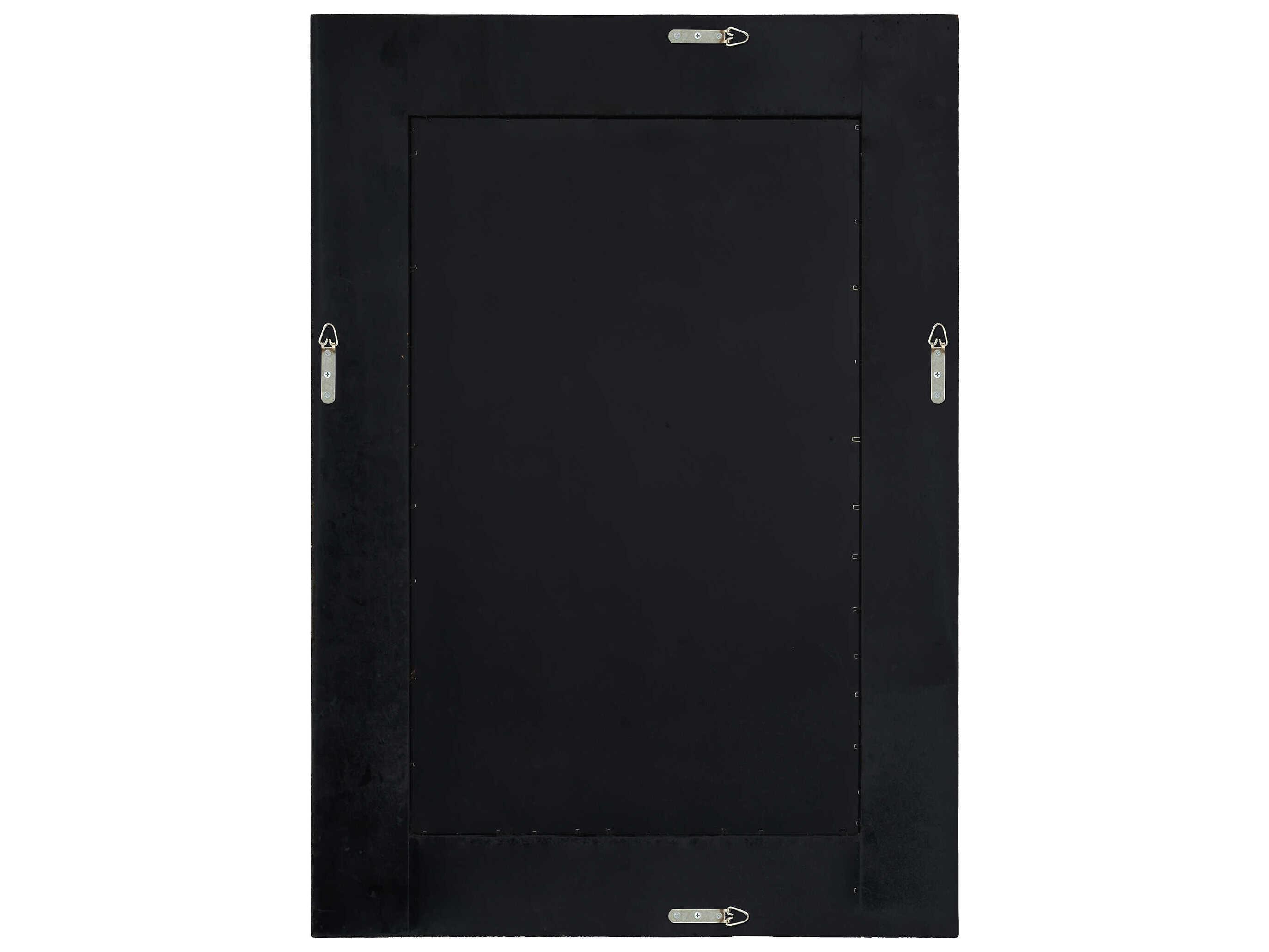 Renwil Madden Dark Brown Rectangular Wall Mirror