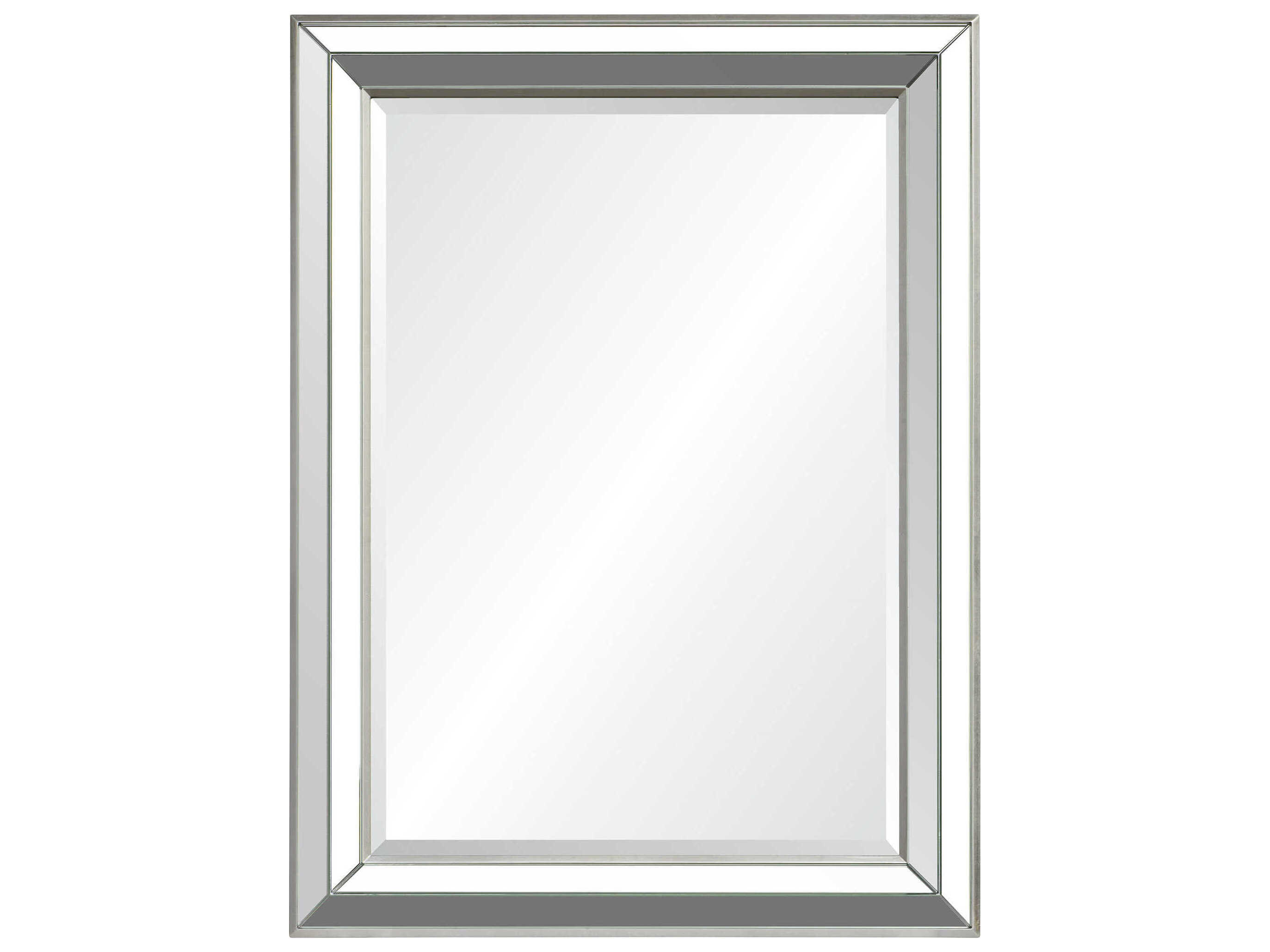 Renwil Hawkwell Sliver Leaf Rectangular Wall Mirror