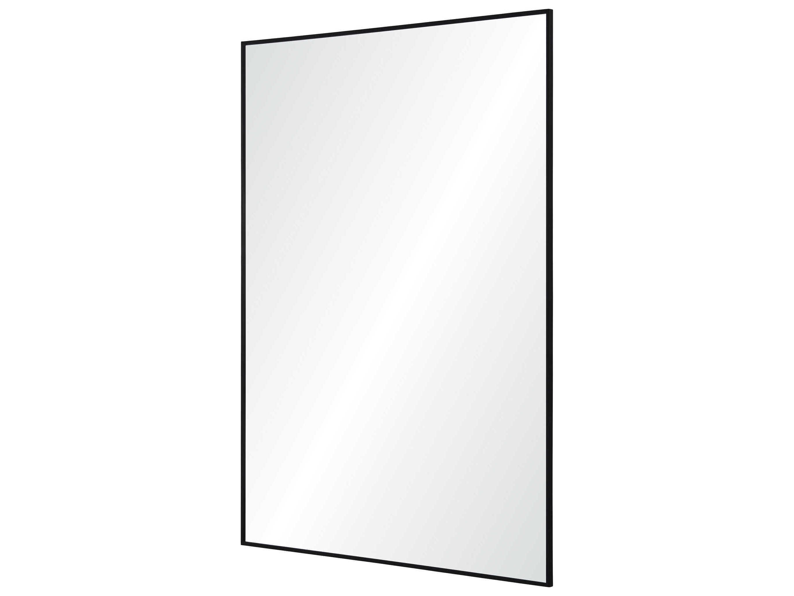 Renwil Raizel Matte Black Rectangular Wall Mirror