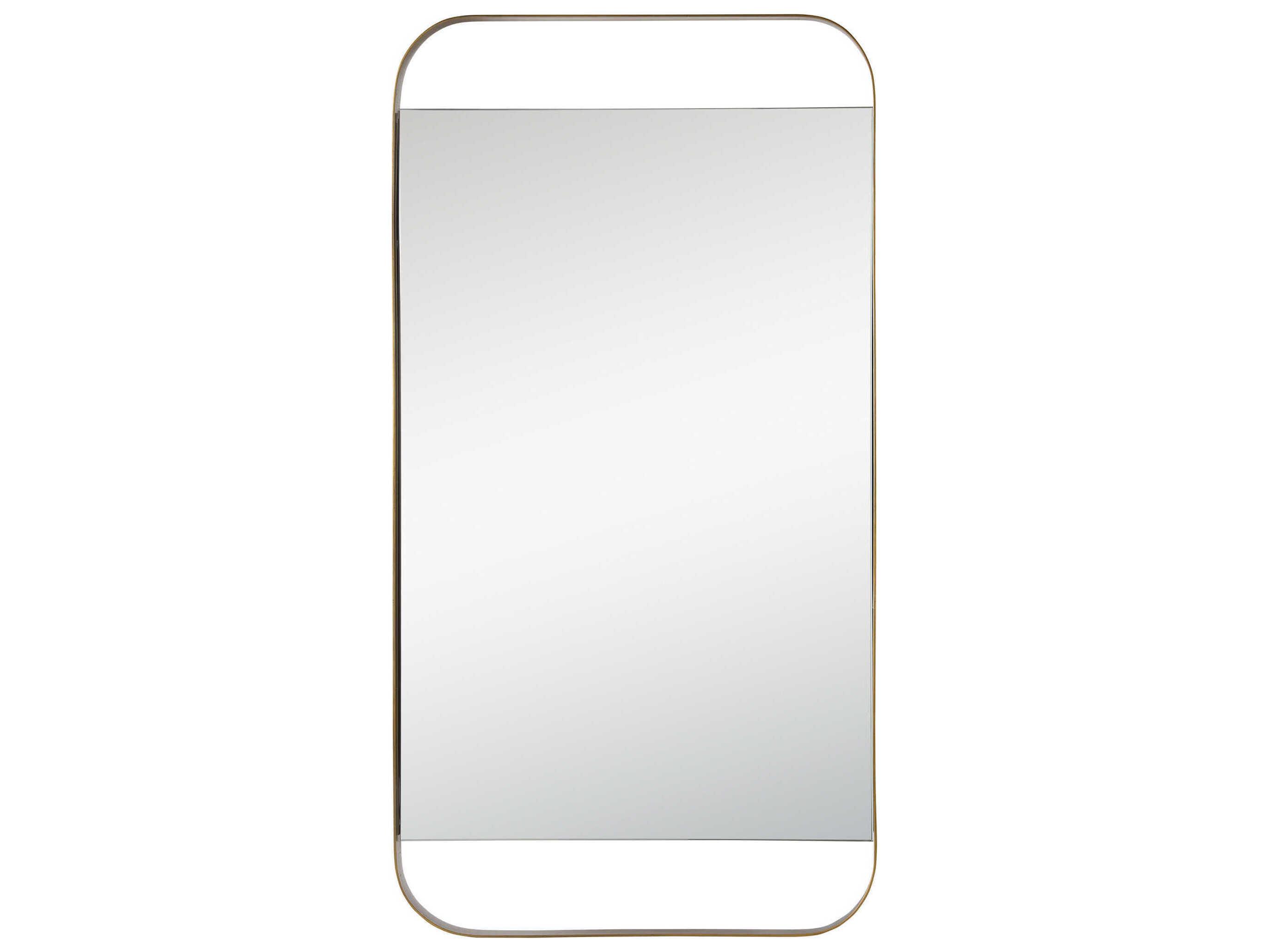 Renwil Zariyah Antique Brass Rectangular Wall Mirror