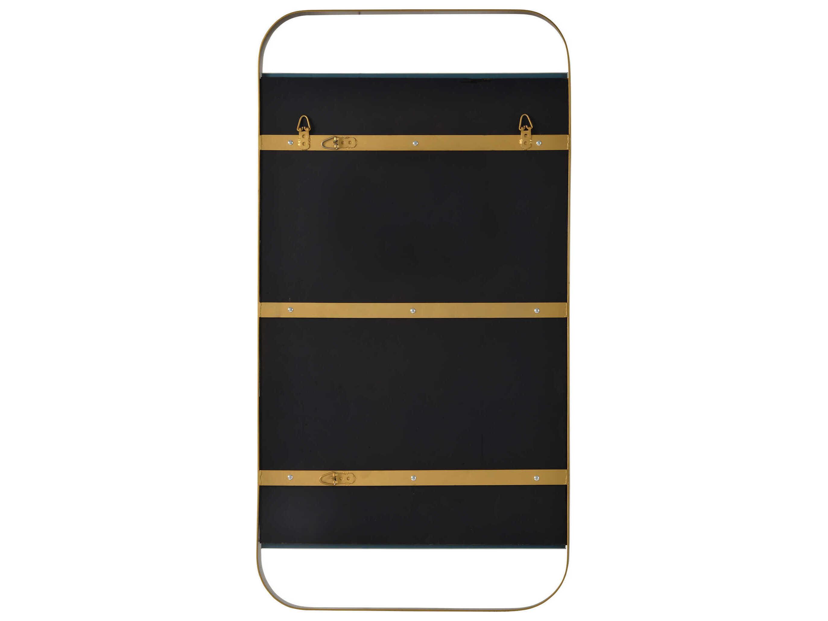 Renwil Zariyah Antique Brass Rectangular Wall Mirror