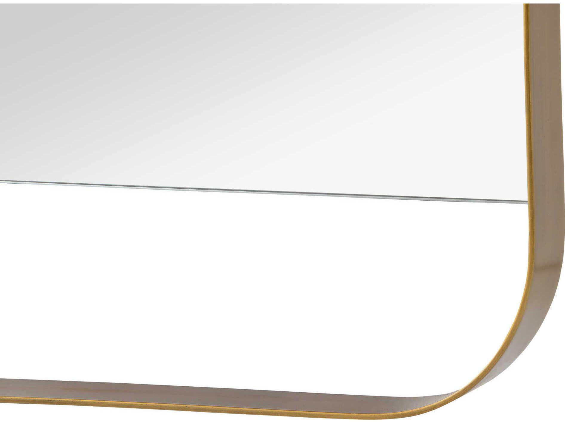 Renwil Zariyah Antique Brass Rectangular Wall Mirror