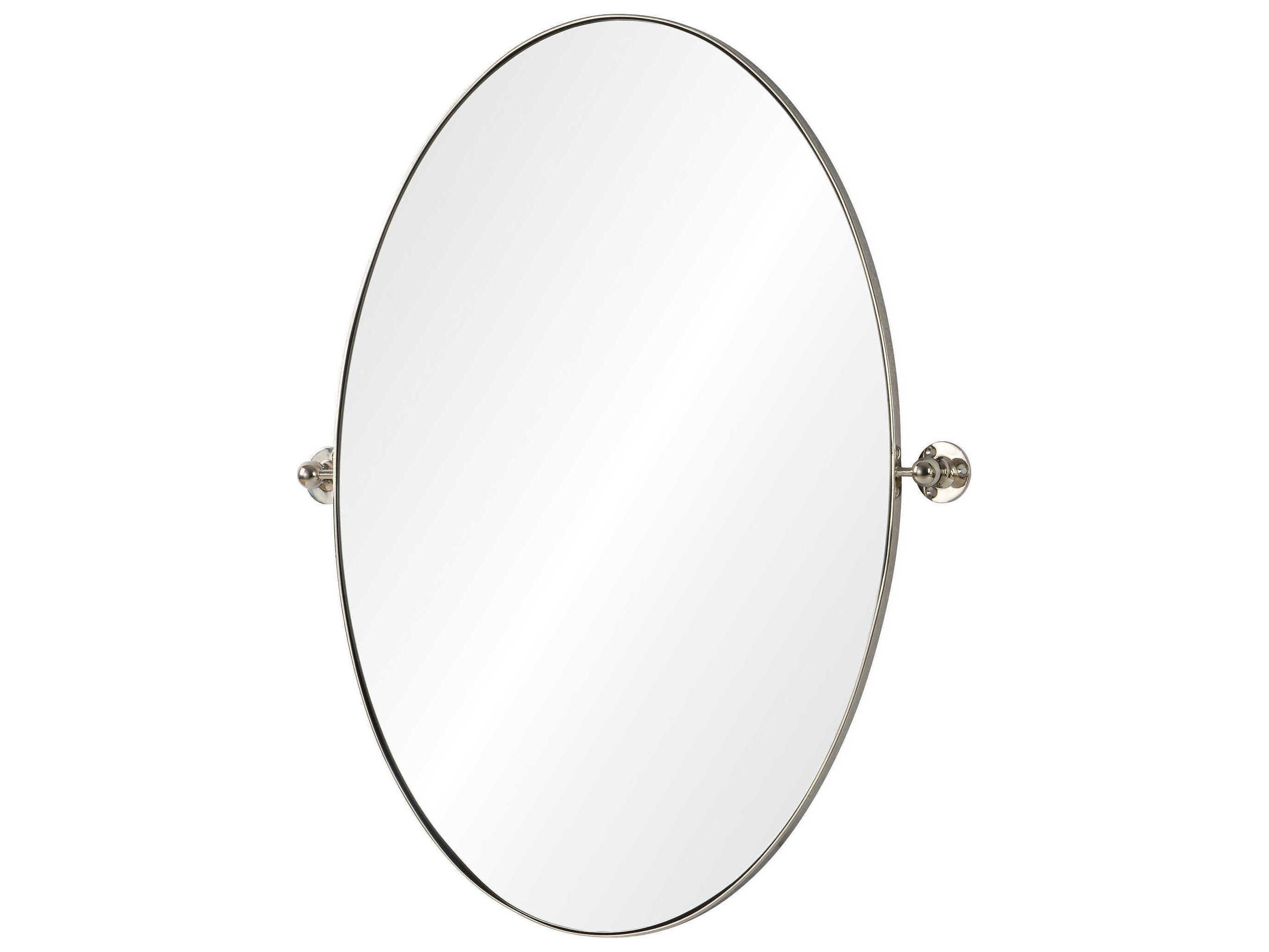 Renwil Azalea Nickel Plated Oval Wall Mirror