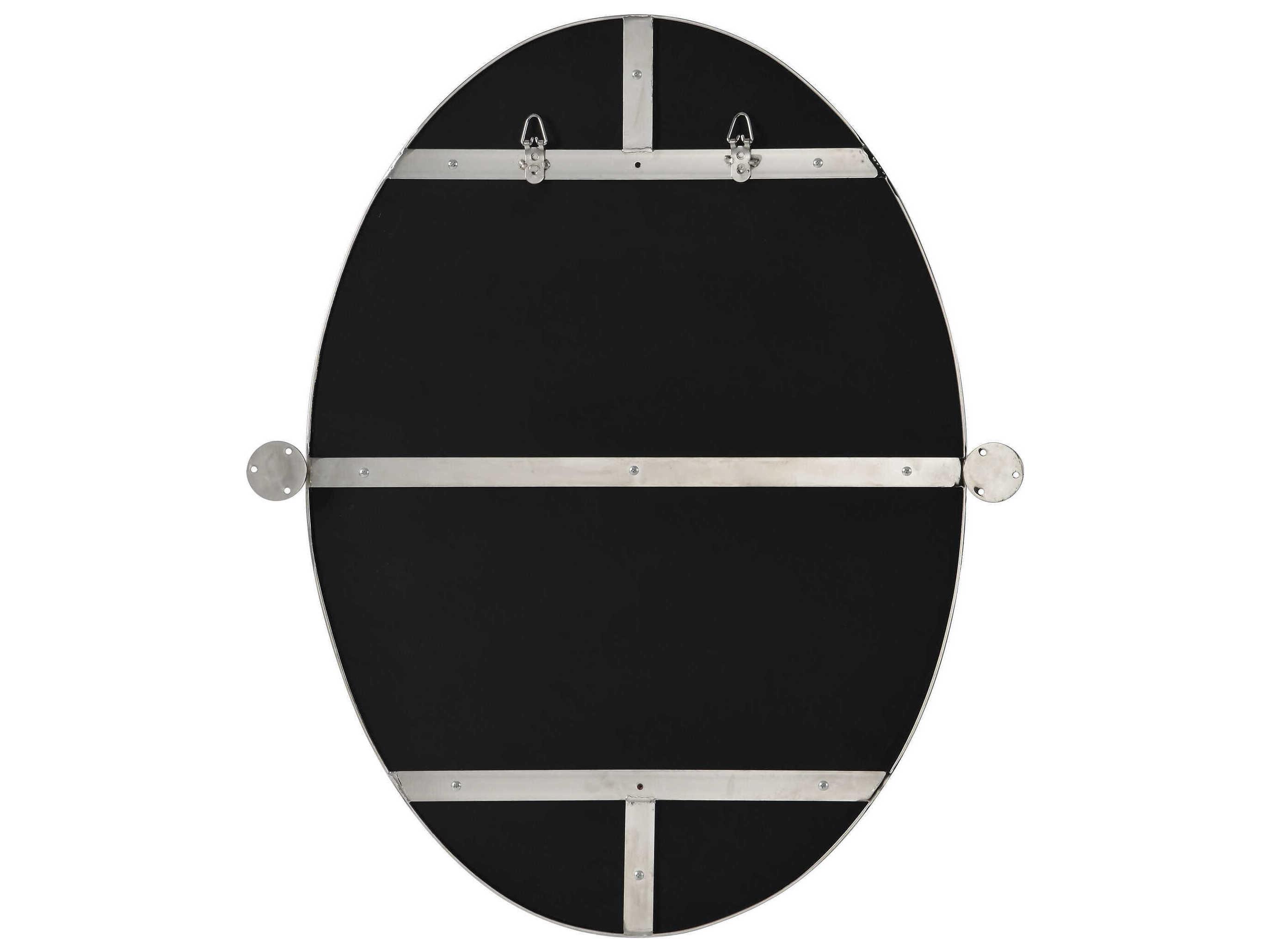 Renwil Azalea Nickel Plated Oval Wall Mirror