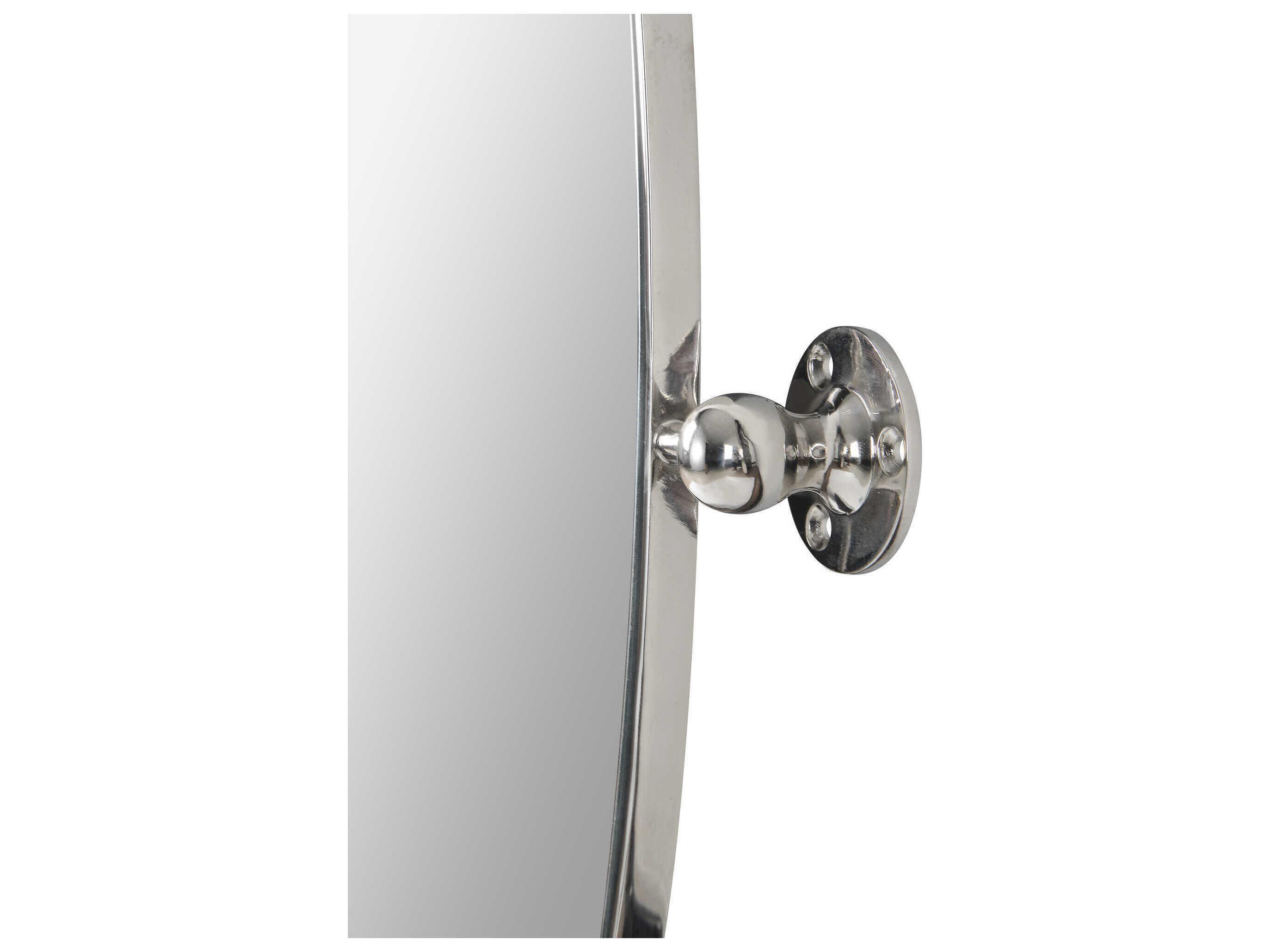 Renwil Azalea Nickel Plated Oval Wall Mirror