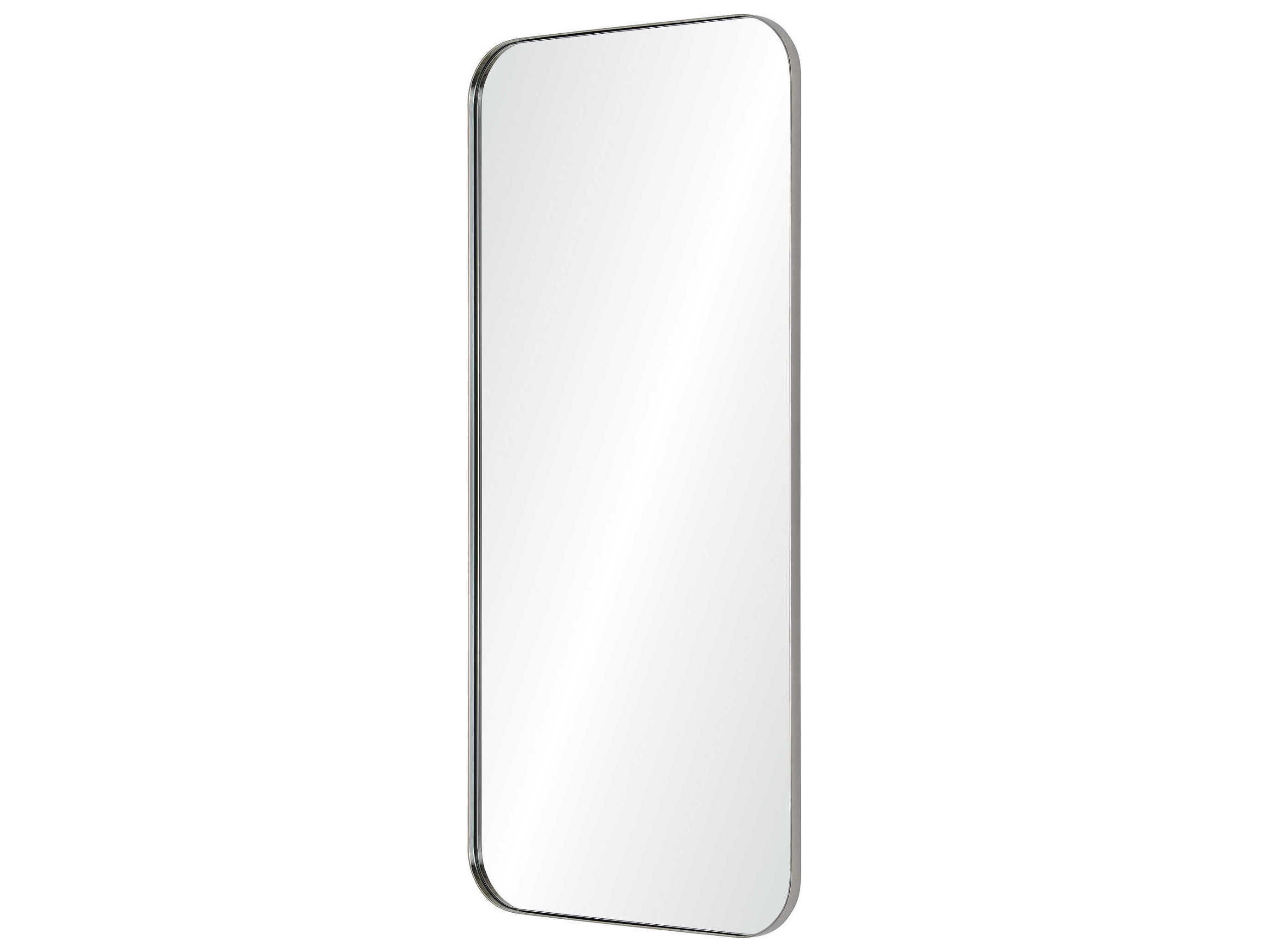 Renwil Delphinus Satin Nickel Rectangular Wall Mirror