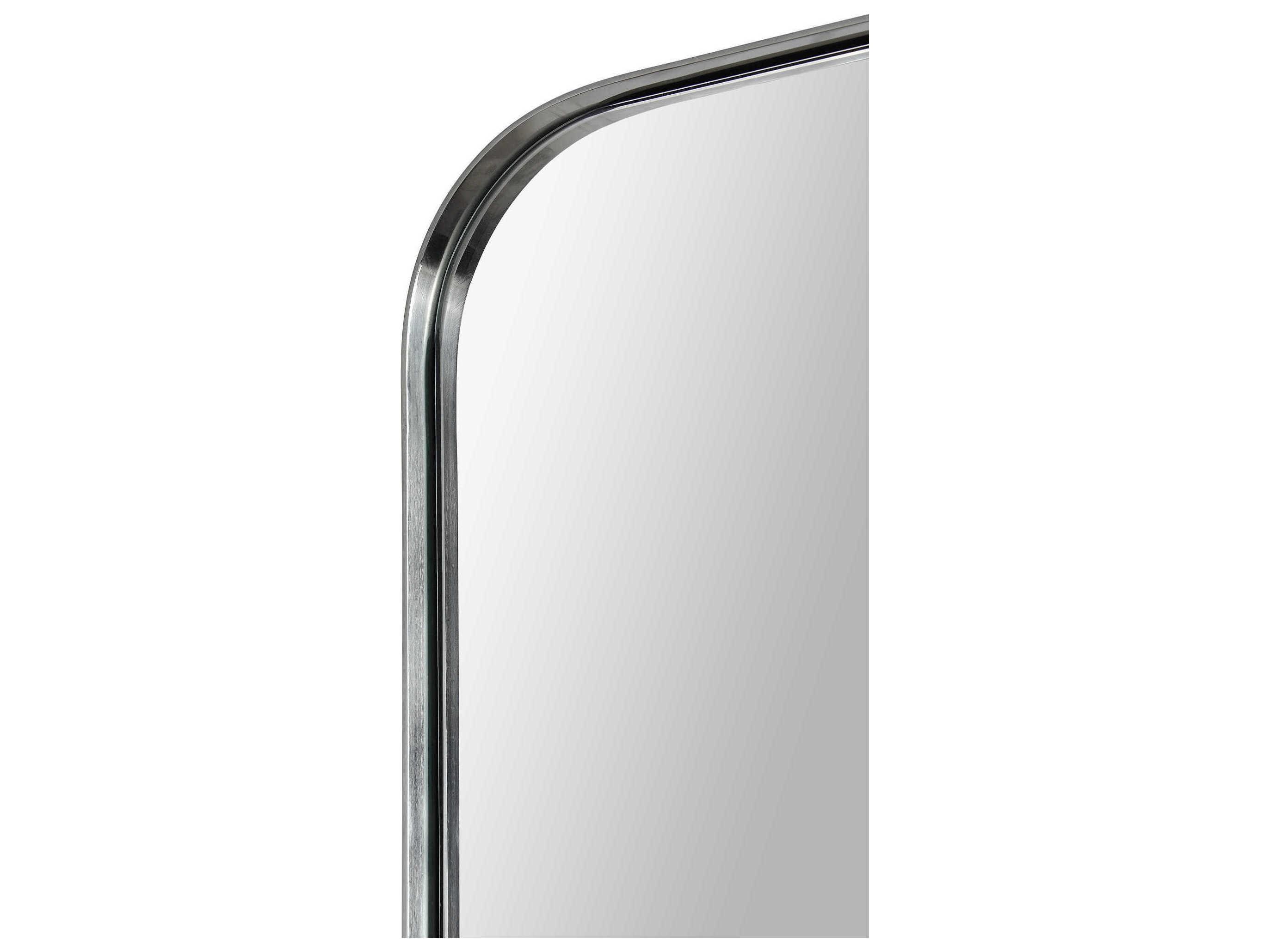 Renwil Delphinus Satin Nickel Rectangular Wall Mirror