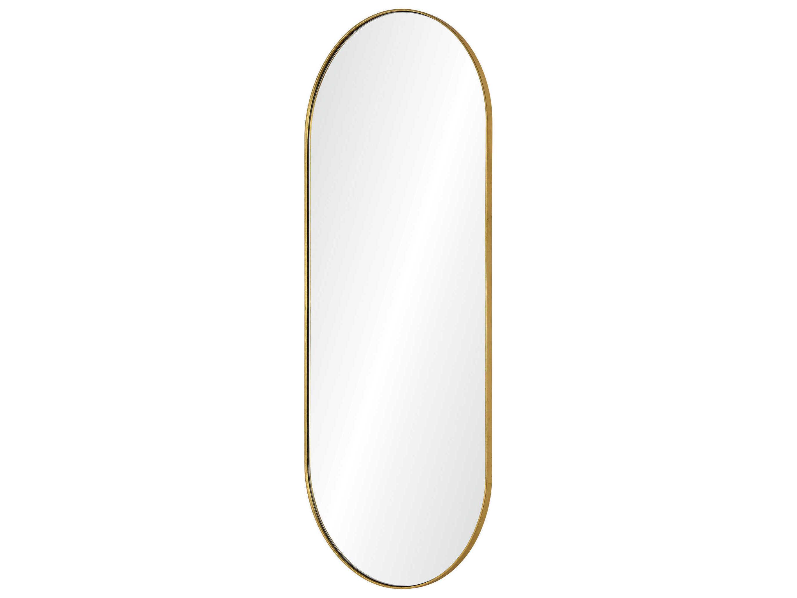 Renwil Marius Gold Leaf Oval Wall Mirror