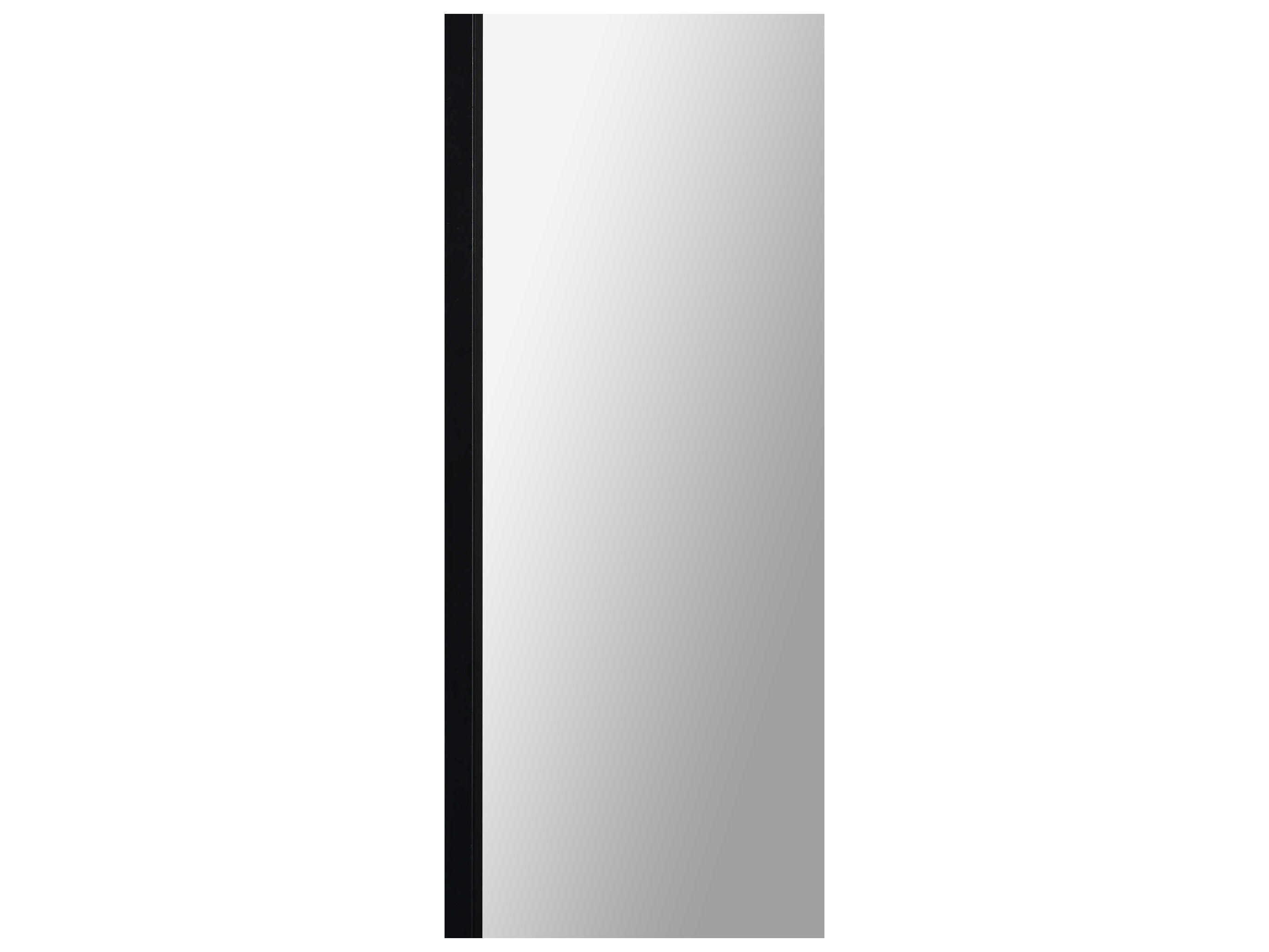 Renwil Mandret Black Rectangular Floor Mirror