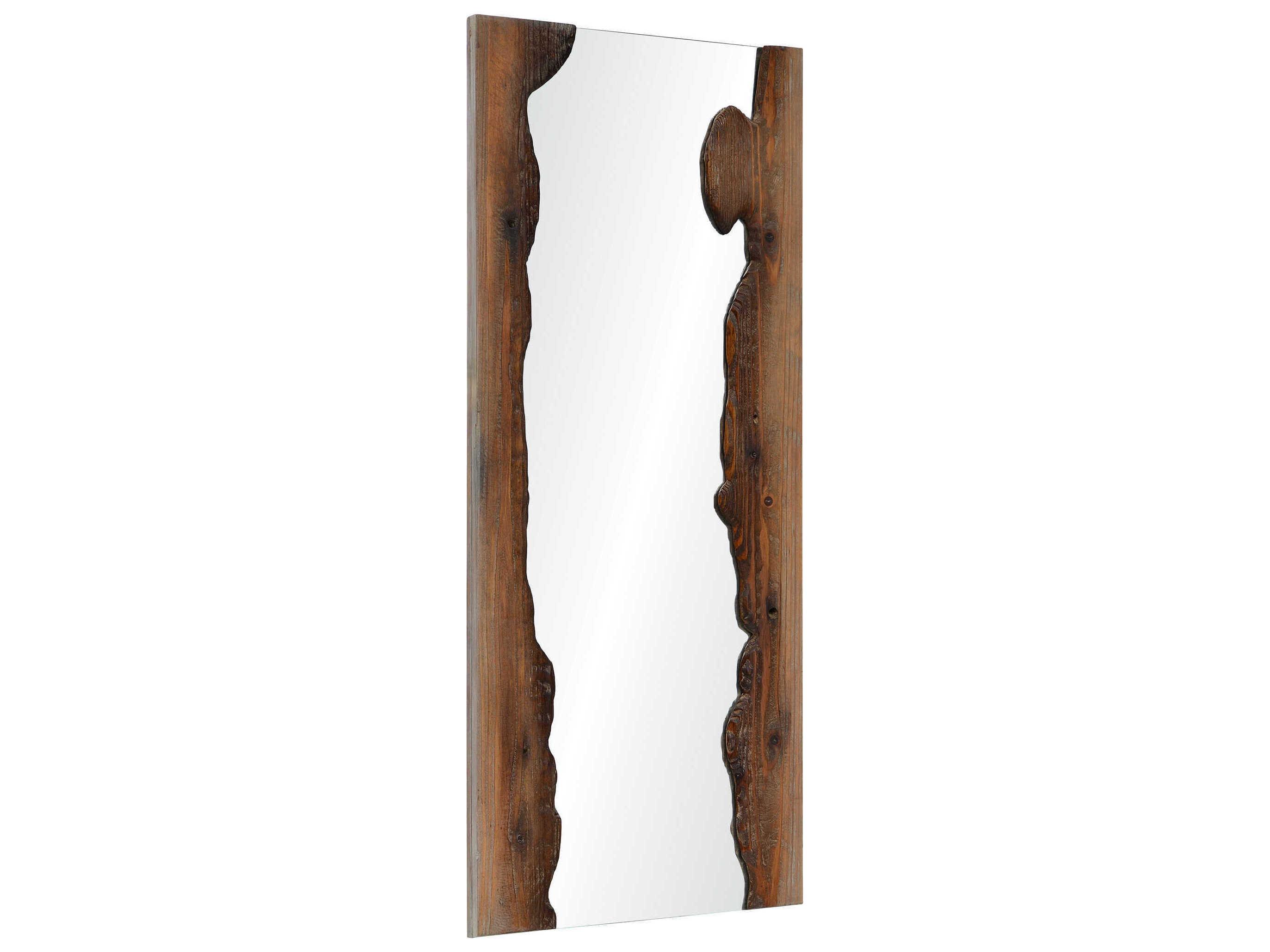 Renwil Connix Brown Rectangular Wall Mirror