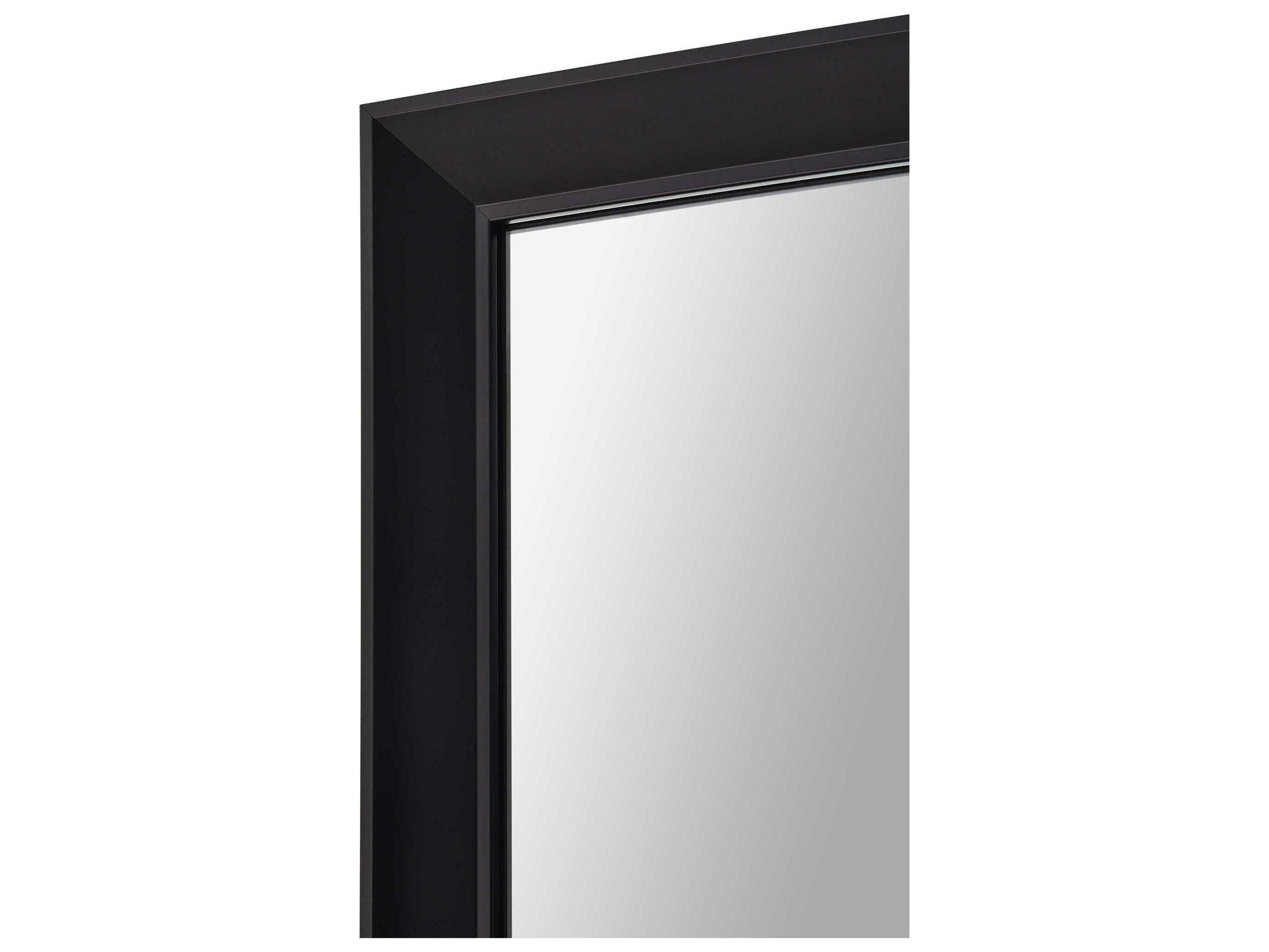 Renwil Delacorte Black Rectangular Wall Mirror
