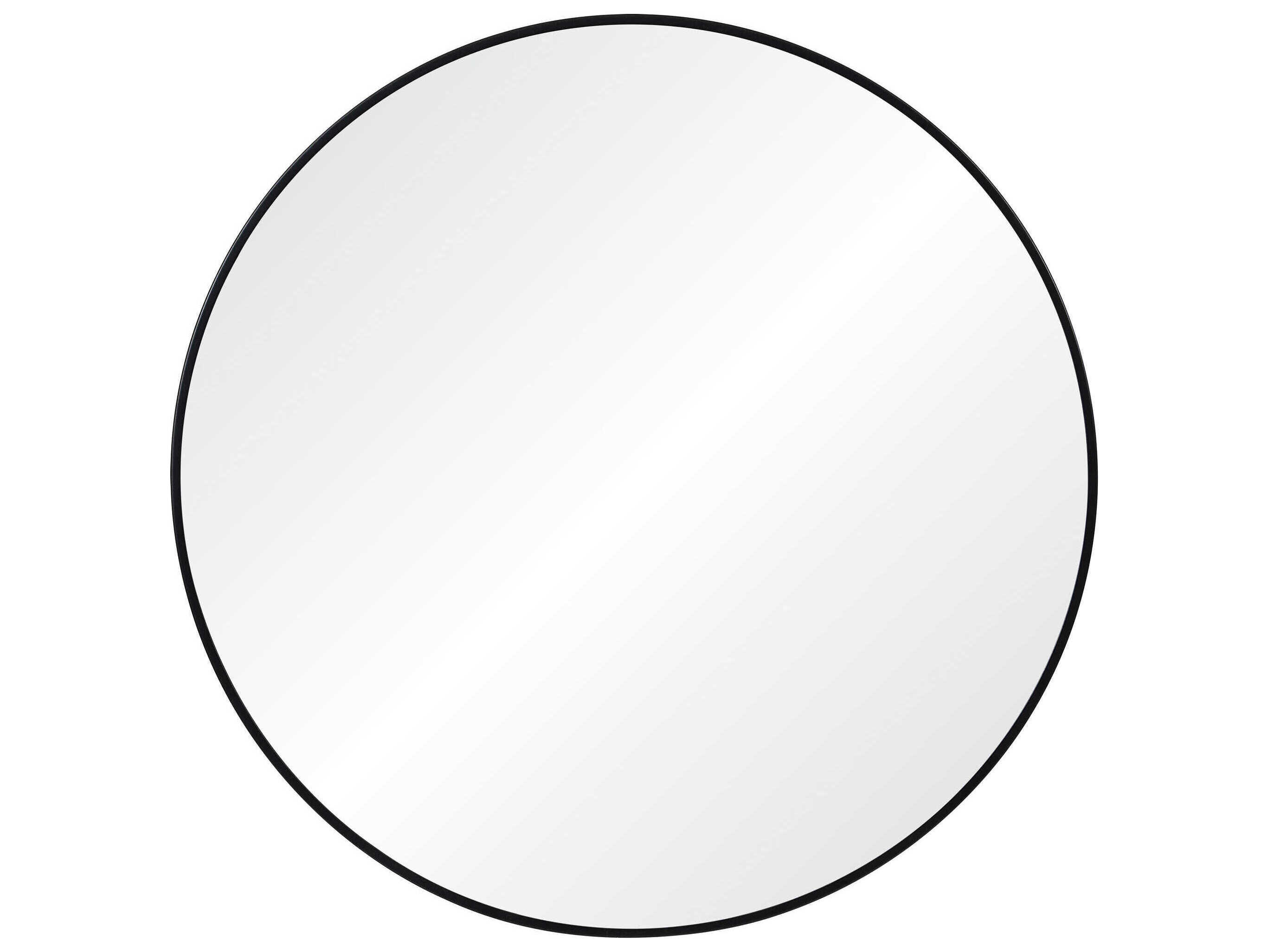 Renwil Claribel Black Round Wall Mirror