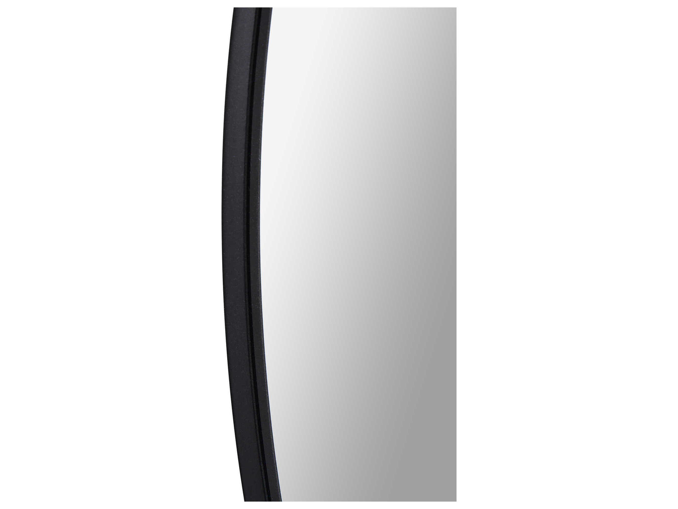Renwil Claribel Black Round Wall Mirror