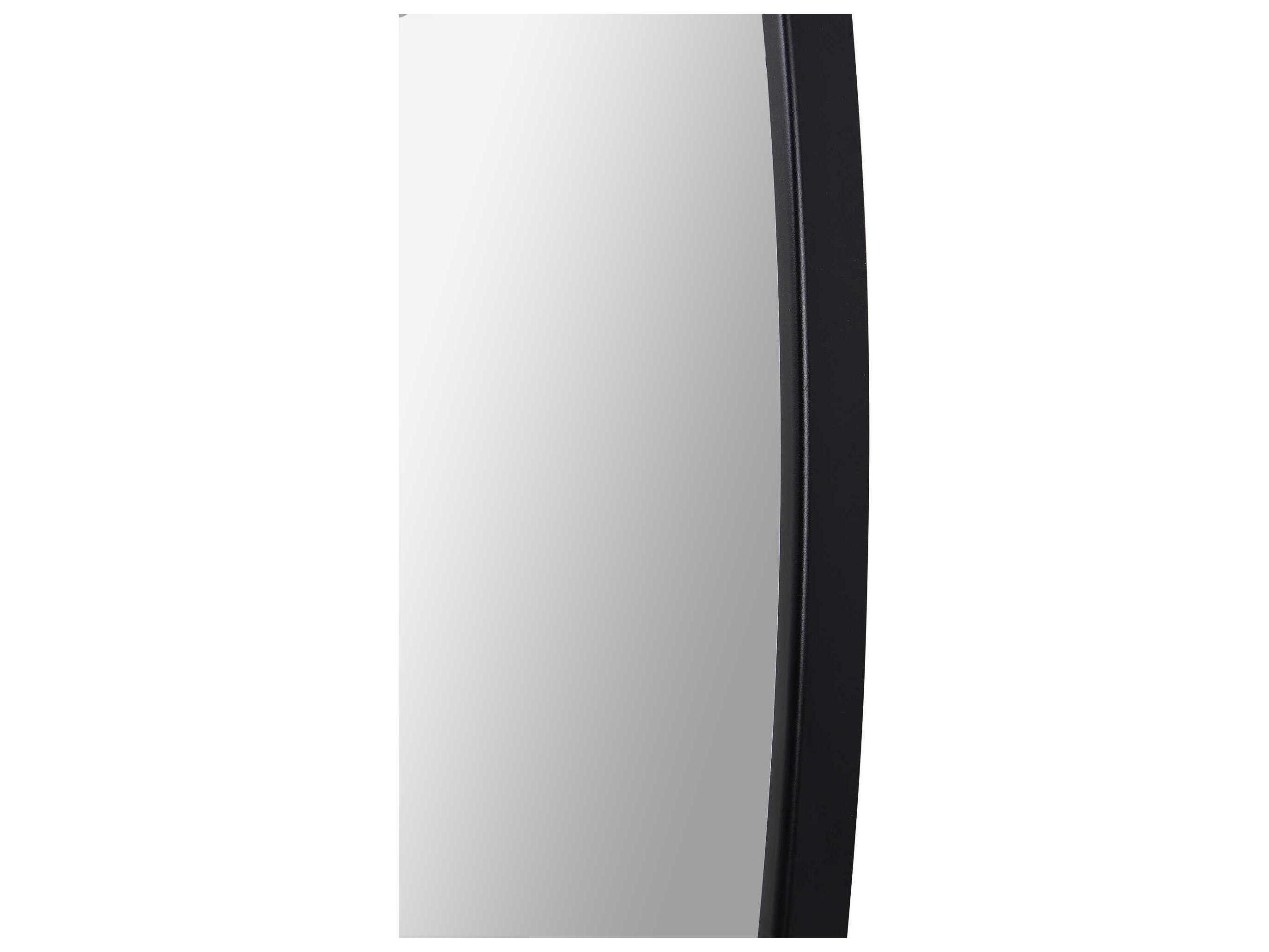 Renwil Claribel Black Round Wall Mirror