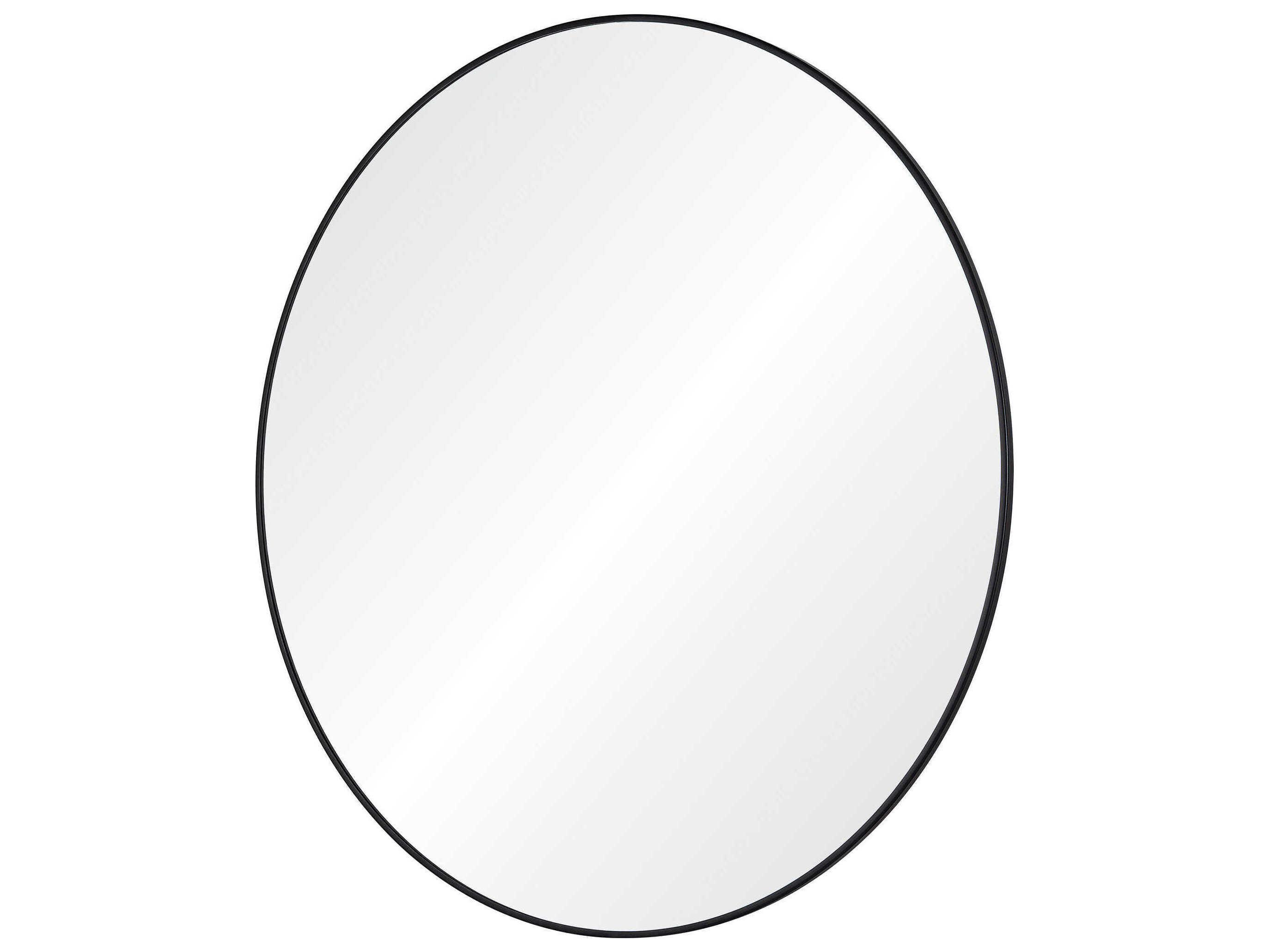 Renwil Cori Black Round Wall Mirror