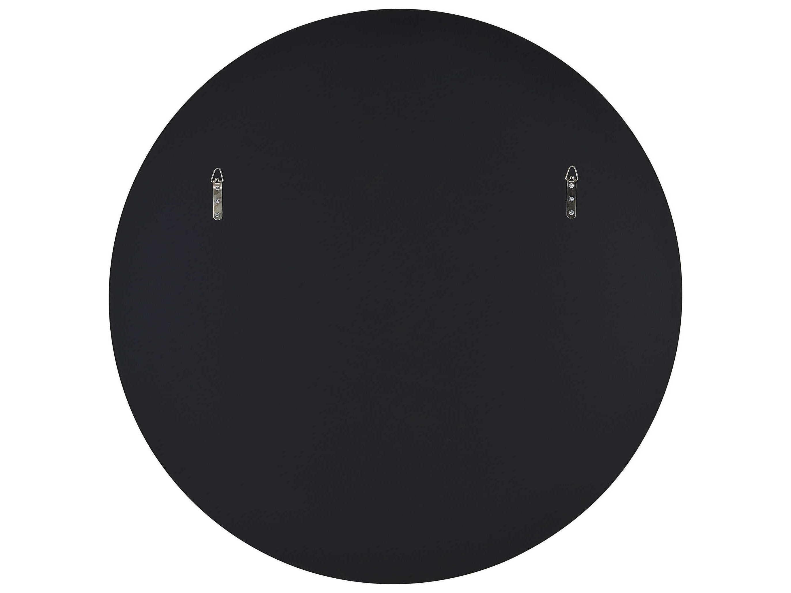 Renwil Cori Black Round Wall Mirror