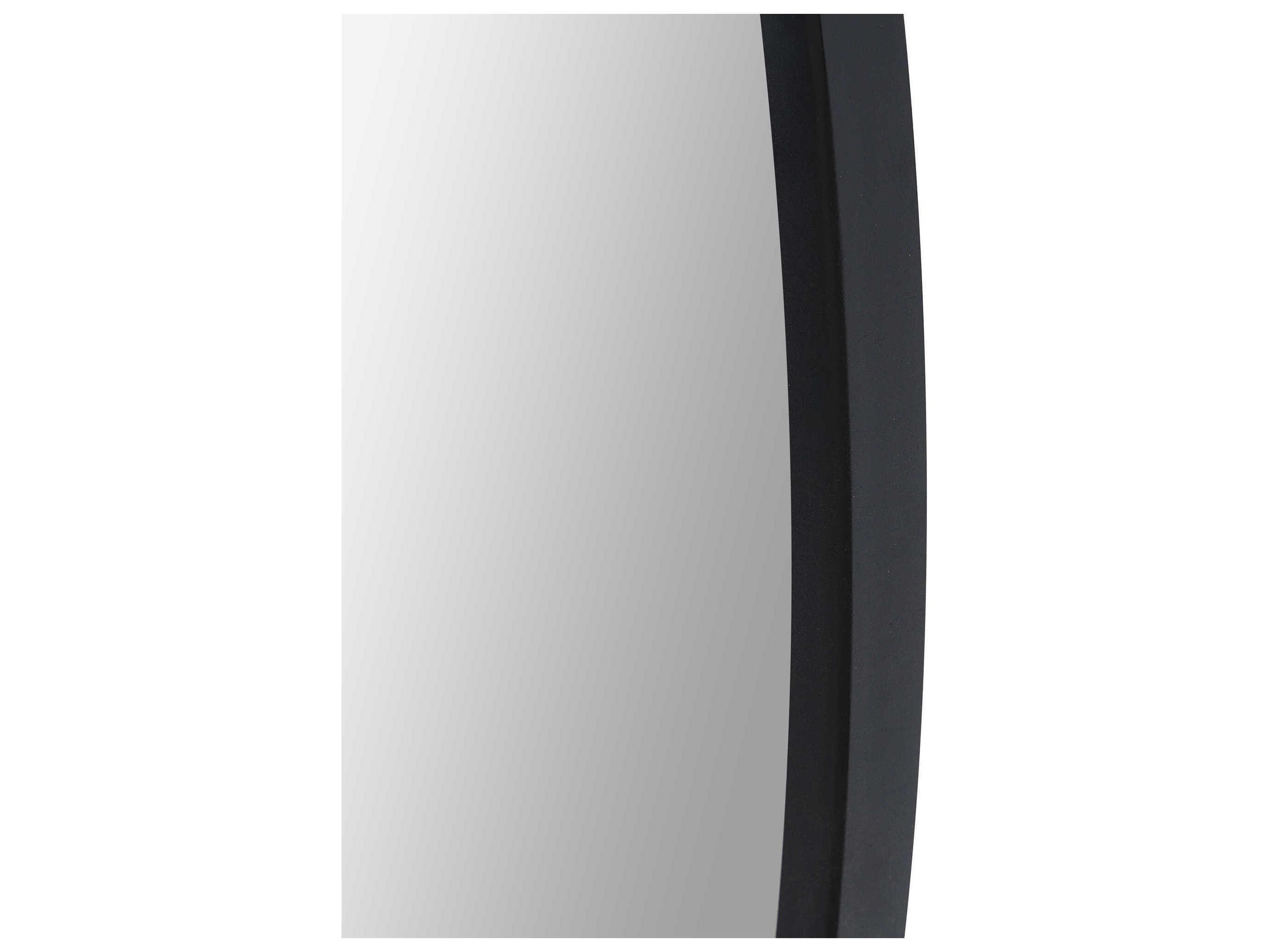 Renwil Cori Black Round Wall Mirror