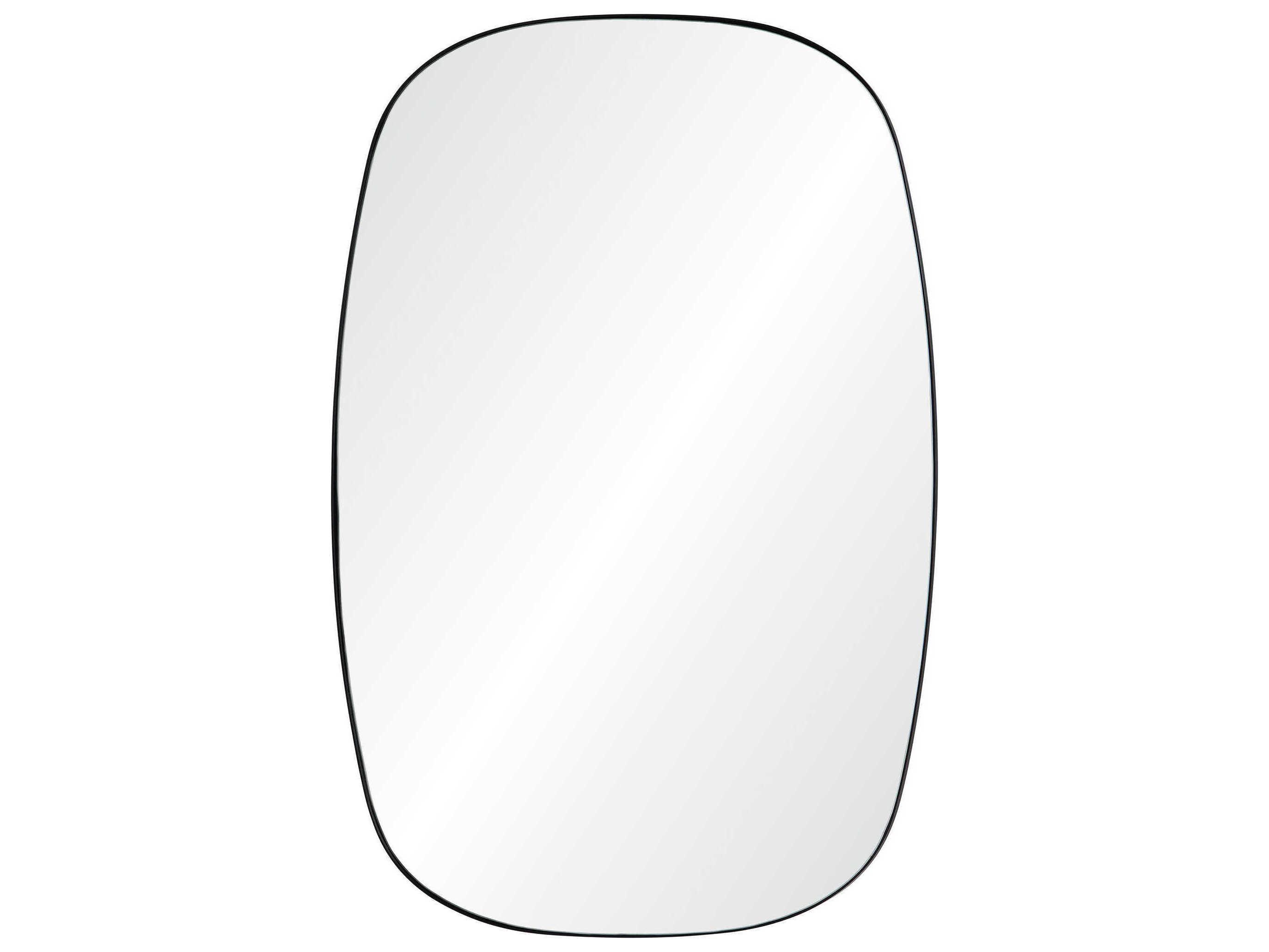 Renwil Bergen Matte Black Rectangular Wall Mirror