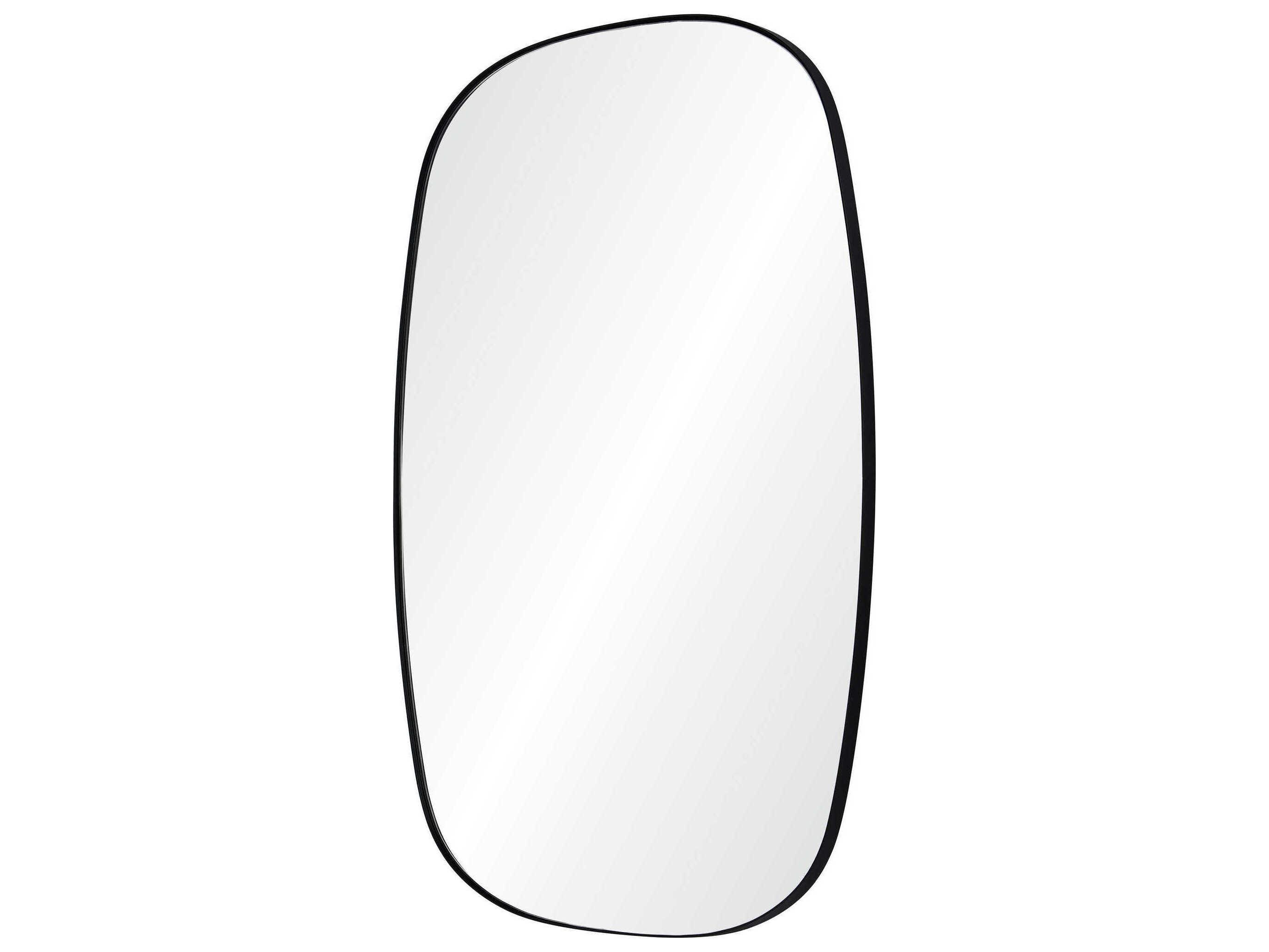 Renwil Bergen Matte Black Rectangular Wall Mirror