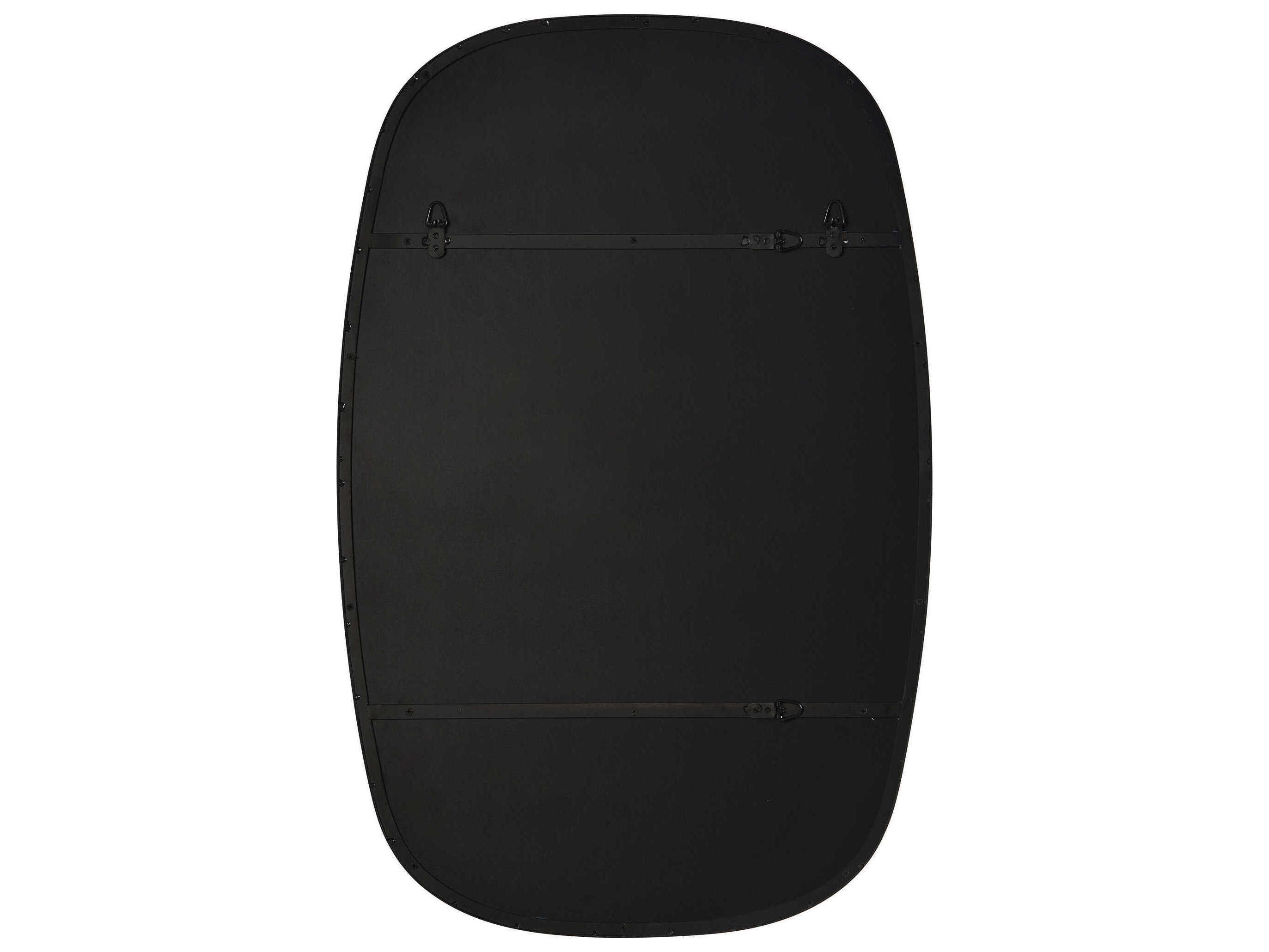 Renwil Bergen Matte Black Rectangular Wall Mirror