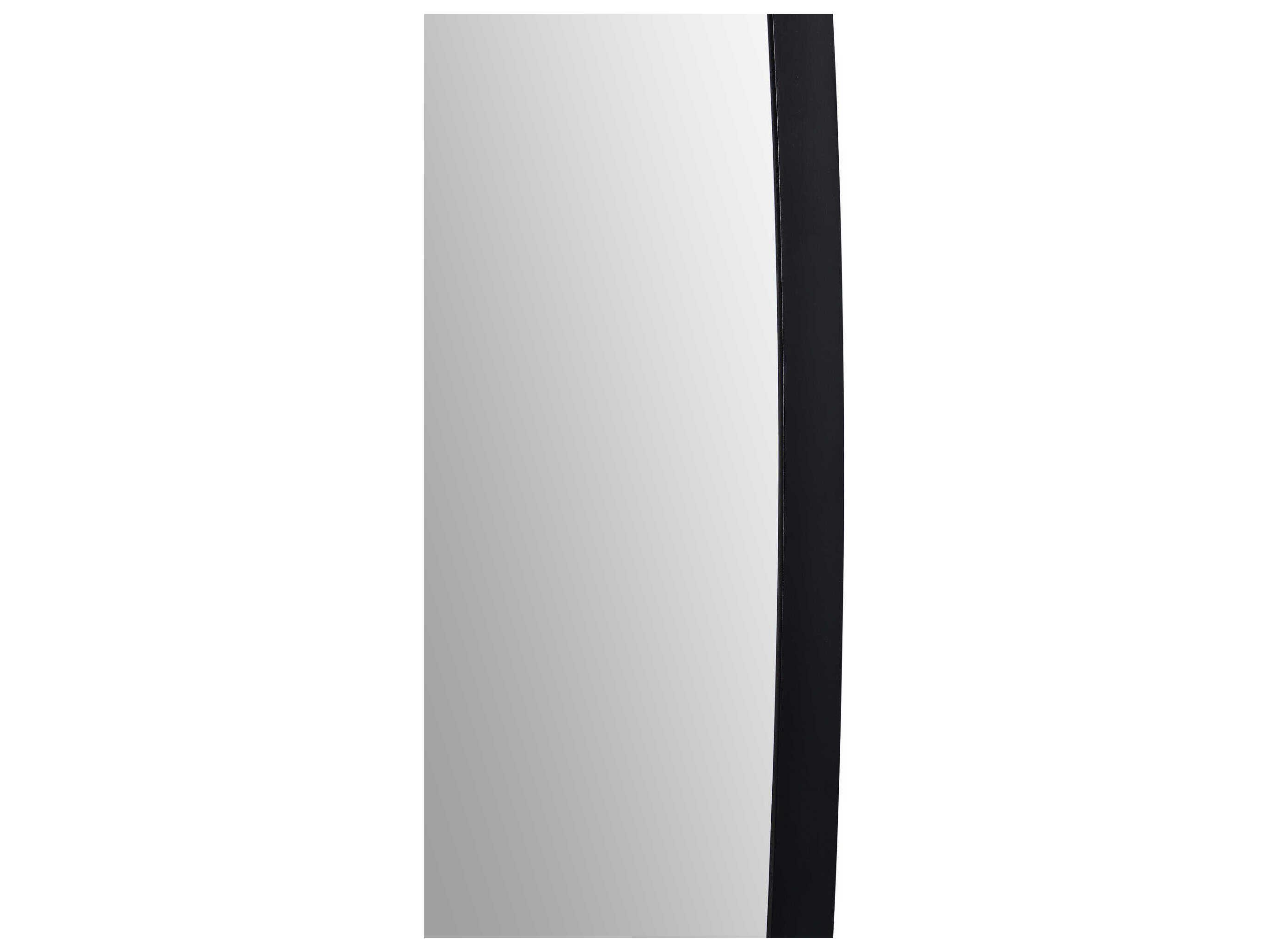 Renwil Bergen Matte Black Rectangular Wall Mirror