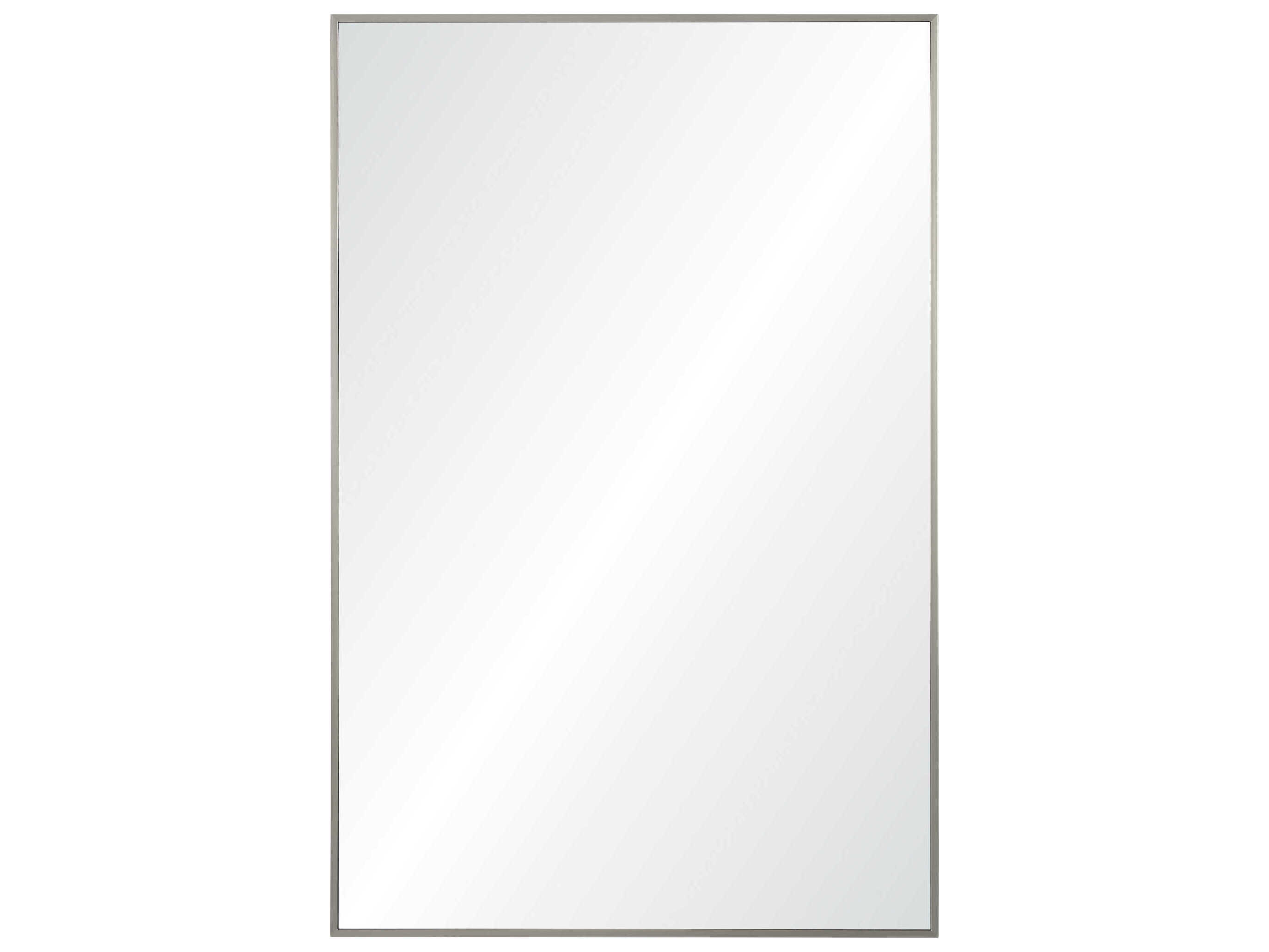 Renwil Roderick Satin Nickel Rectangular Wall Mirror