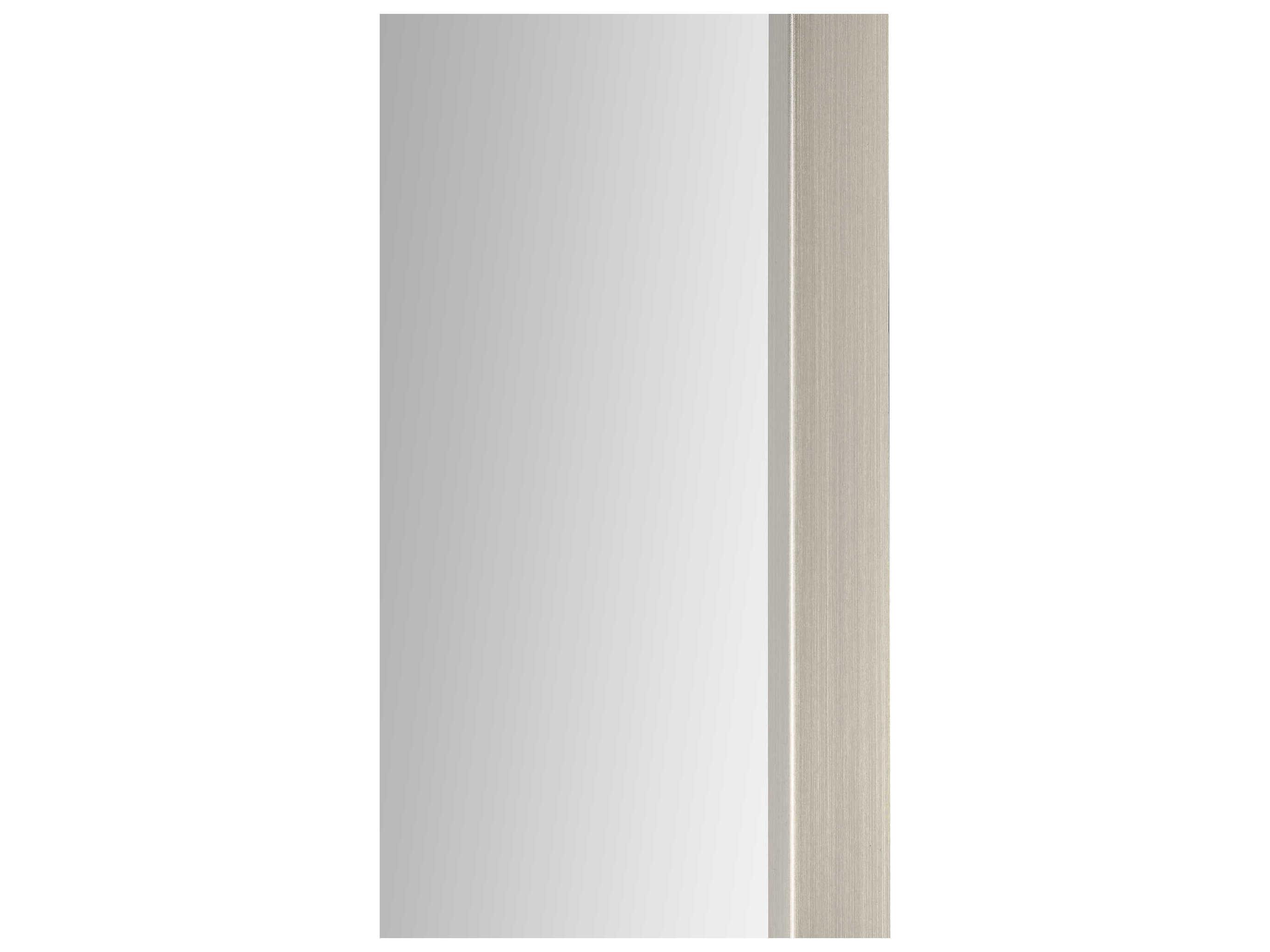 Renwil Roderick Satin Nickel Rectangular Wall Mirror
