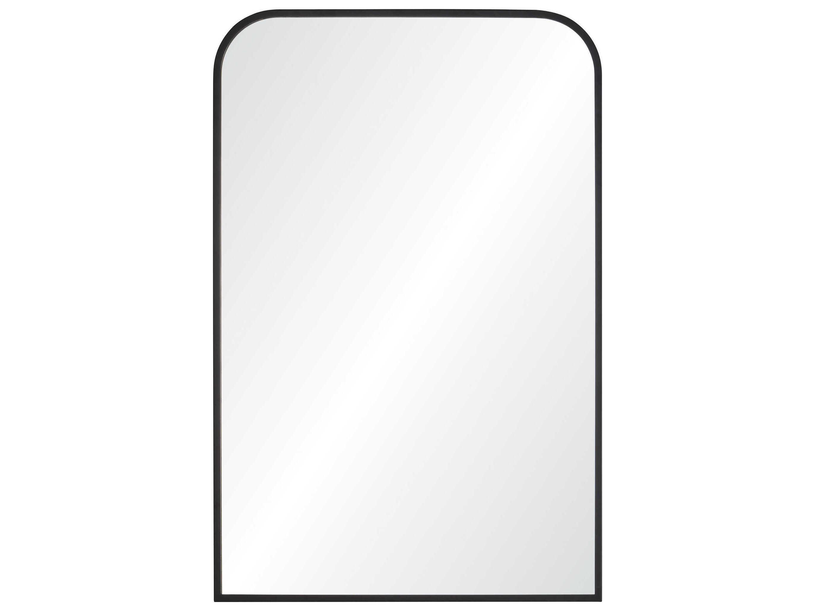 Renwil Jackline Matte Black Rectangular Wall Mirror