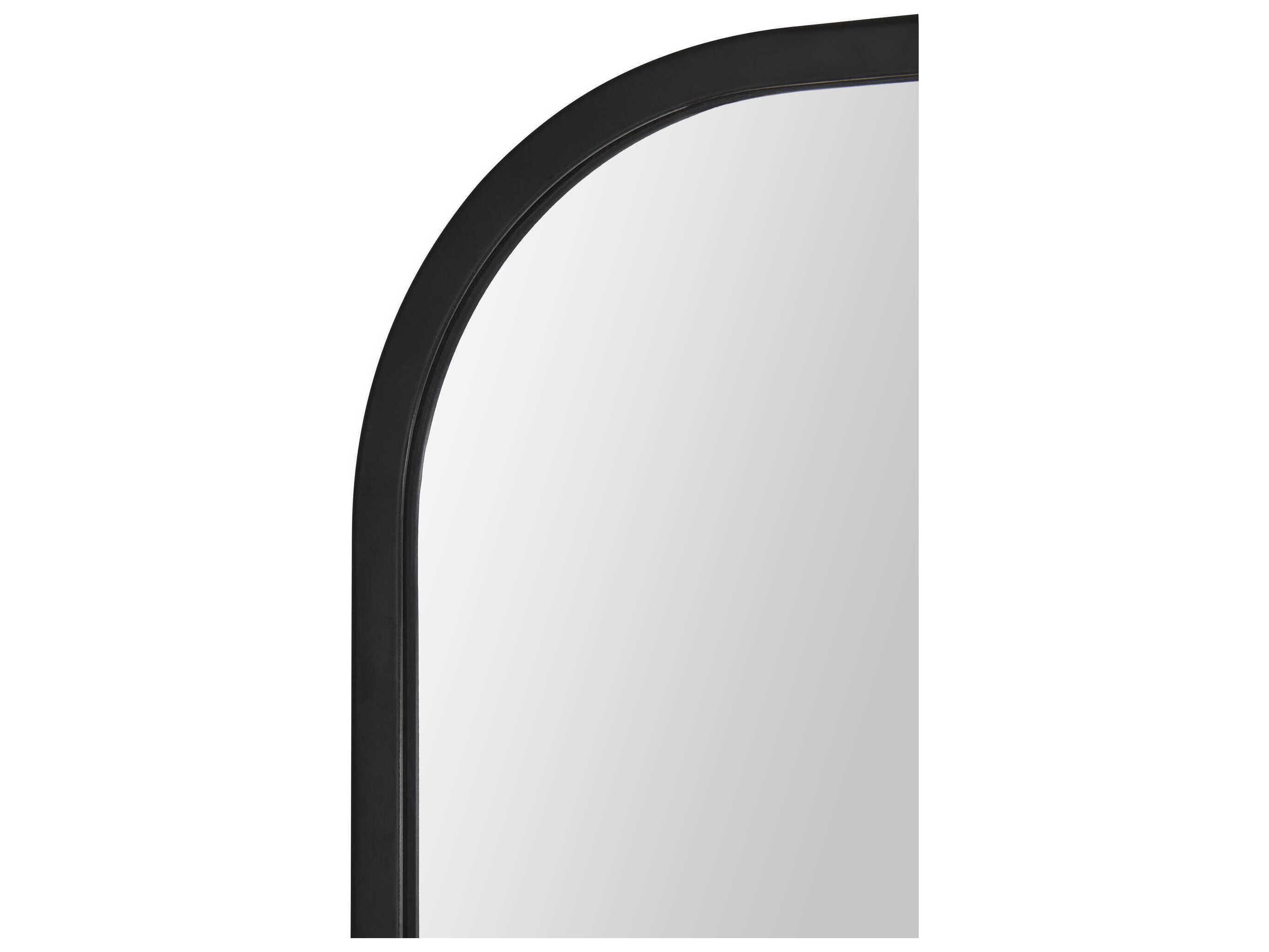Renwil Jackline Matte Black Rectangular Wall Mirror