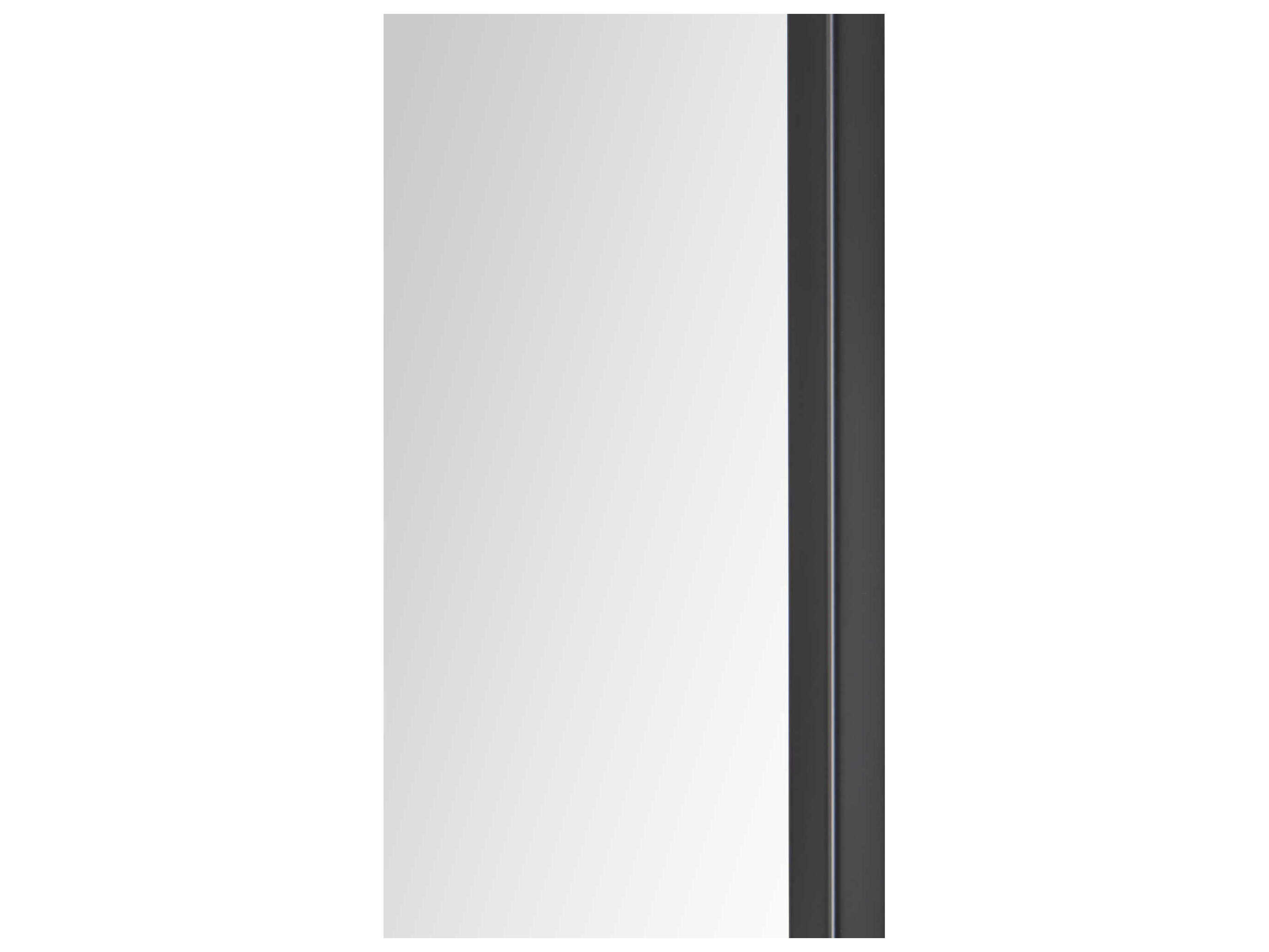 Renwil Jackline Matte Black Rectangular Wall Mirror