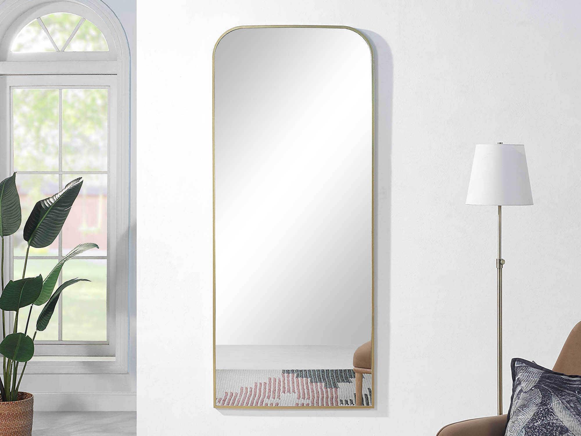 Renwil Meryem Gold Rectangular Wall Mirror
