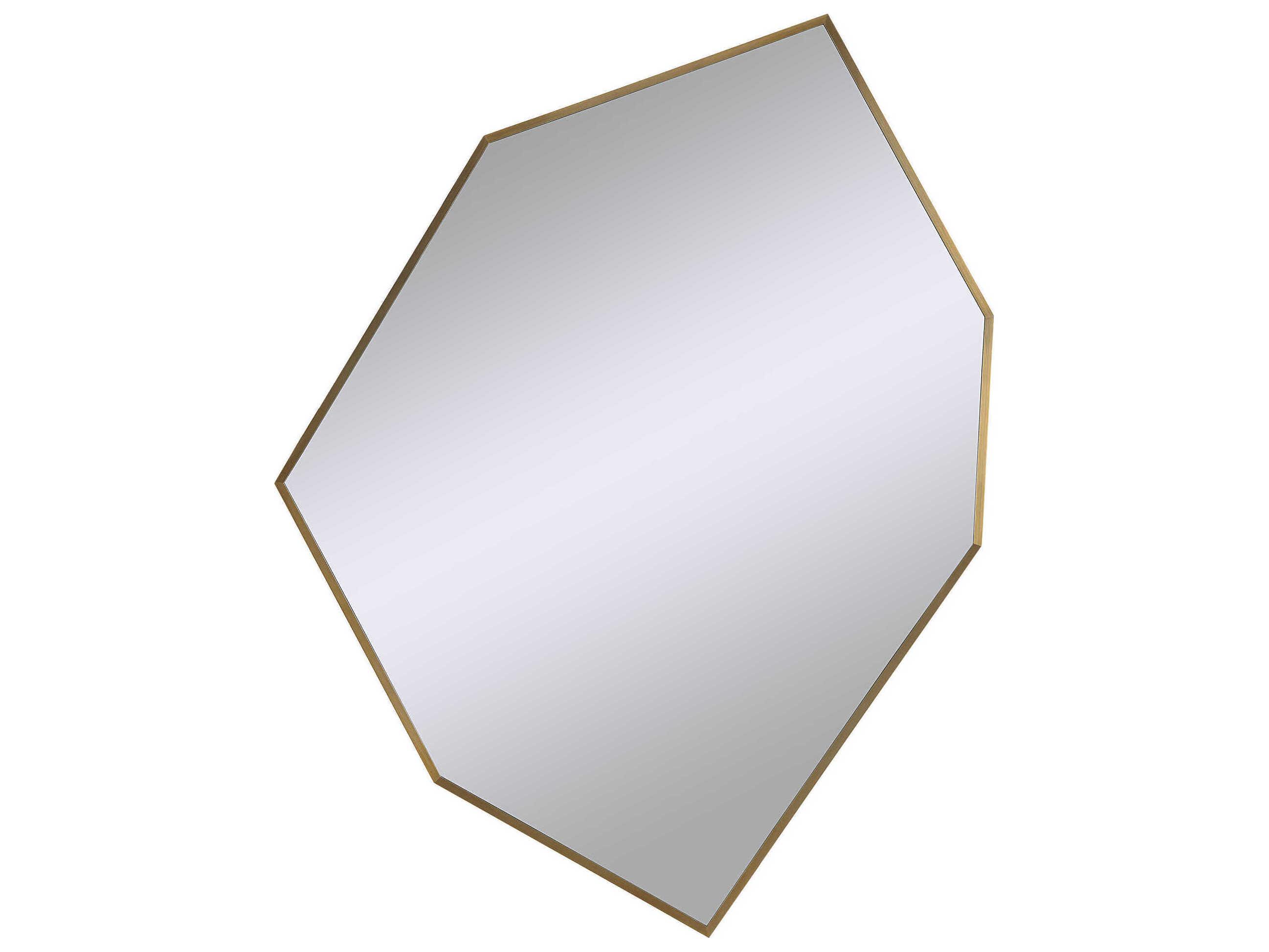 Renwil Devika Satin Brass Irregular Wall Mirror