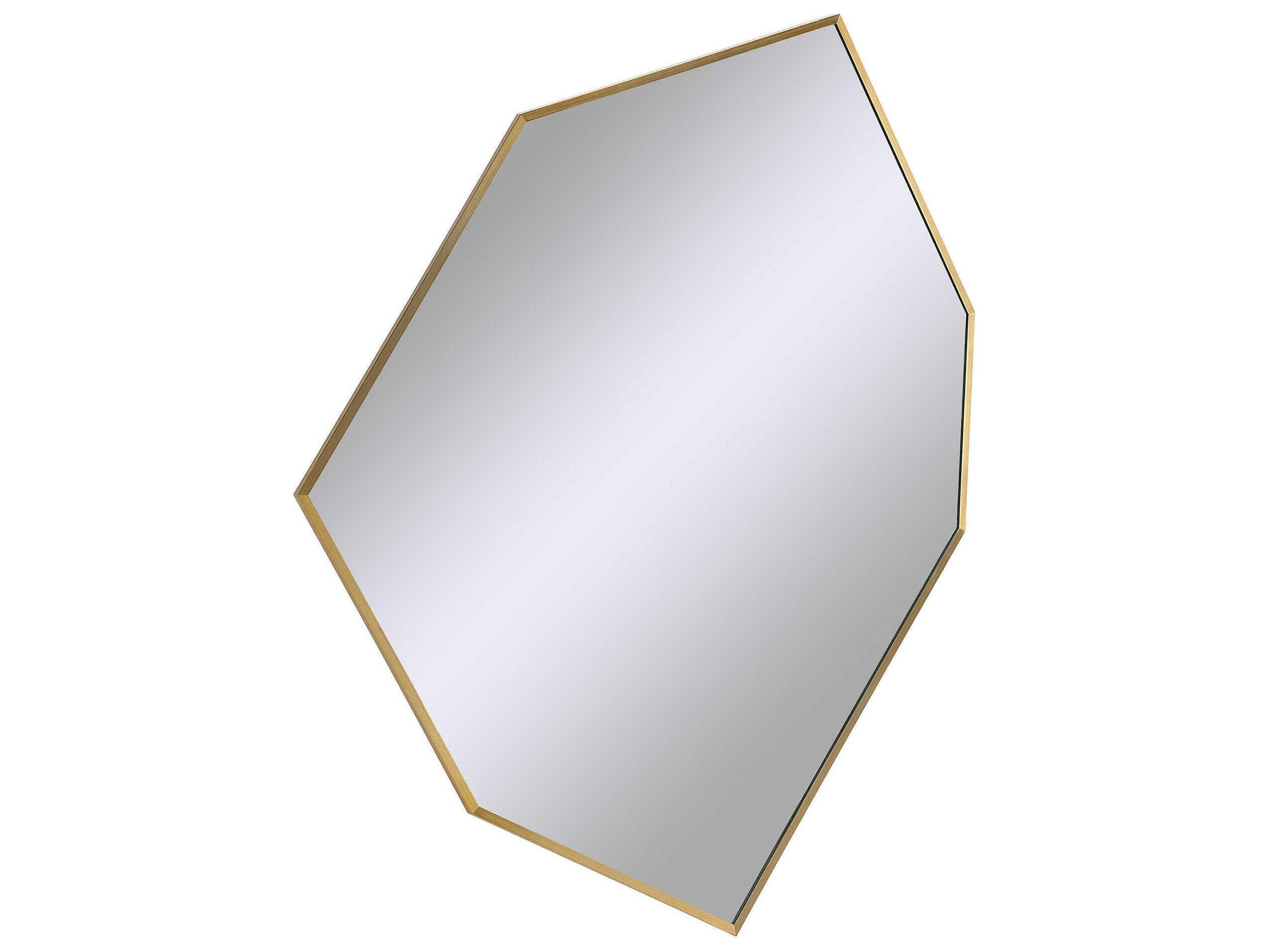 Renwil Devika Satin Brass Irregular Wall Mirror