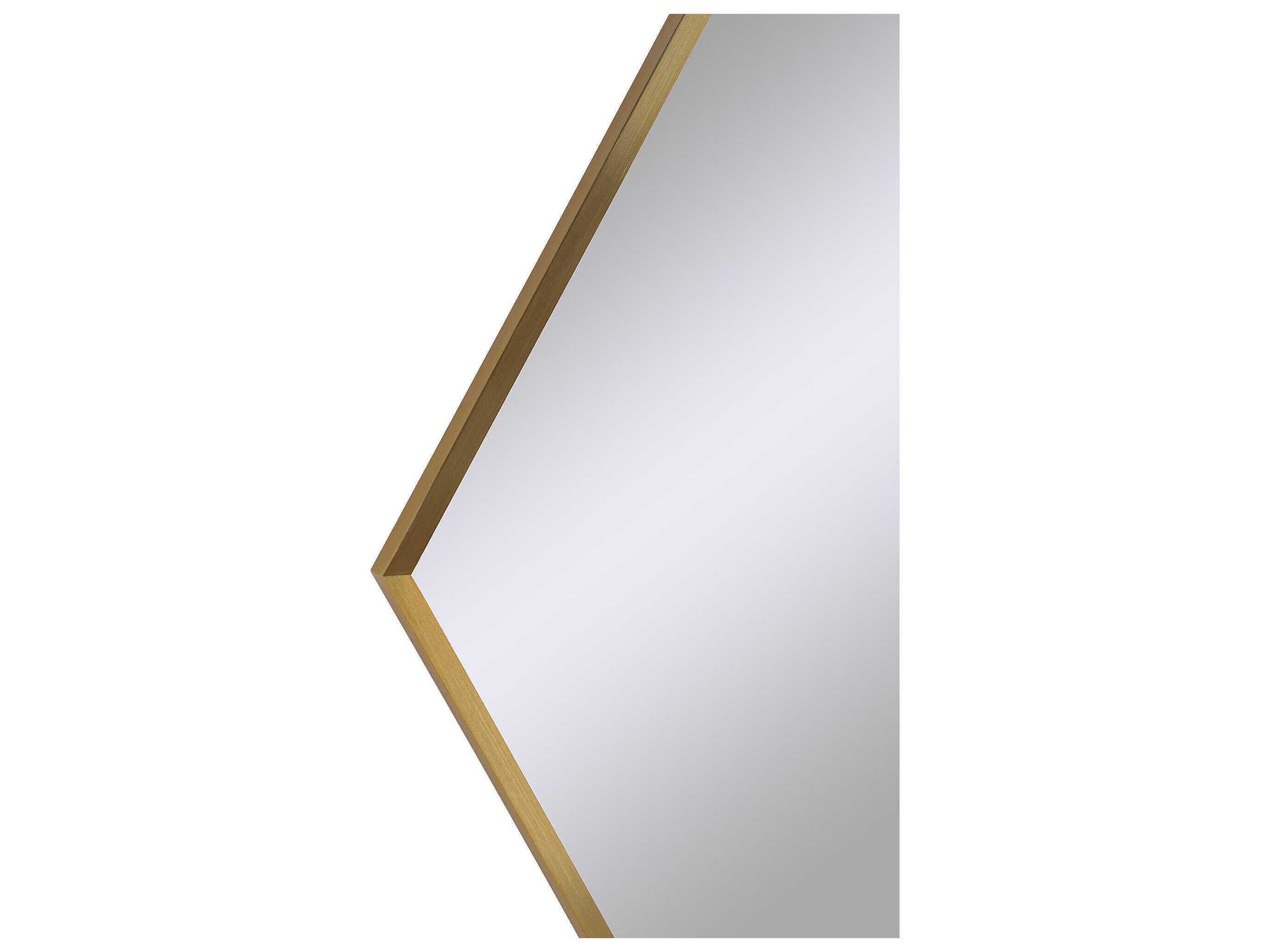 Renwil Devika Satin Brass Irregular Wall Mirror