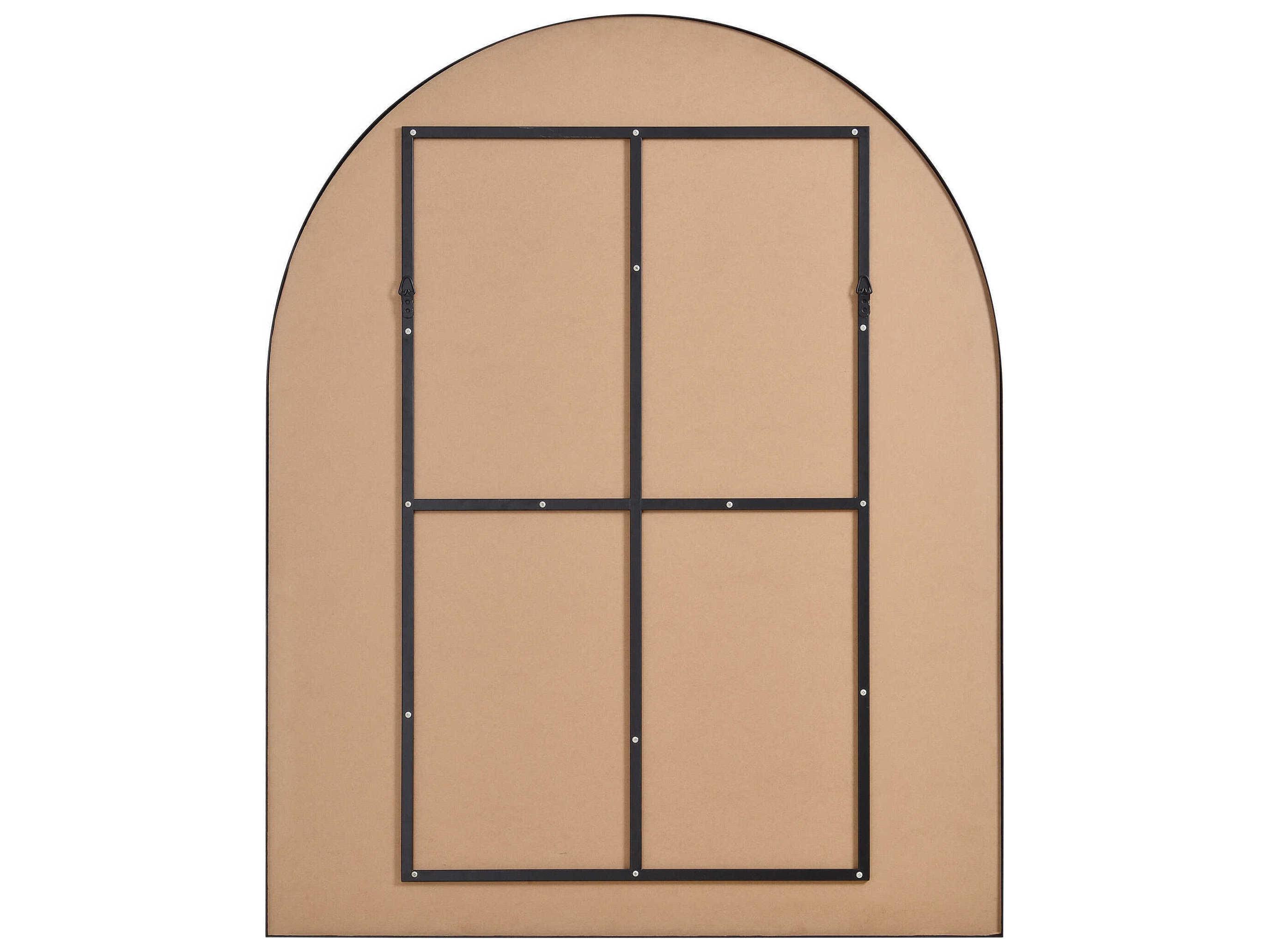 Renwil Lamia Matte Black Arch Wall Mirror