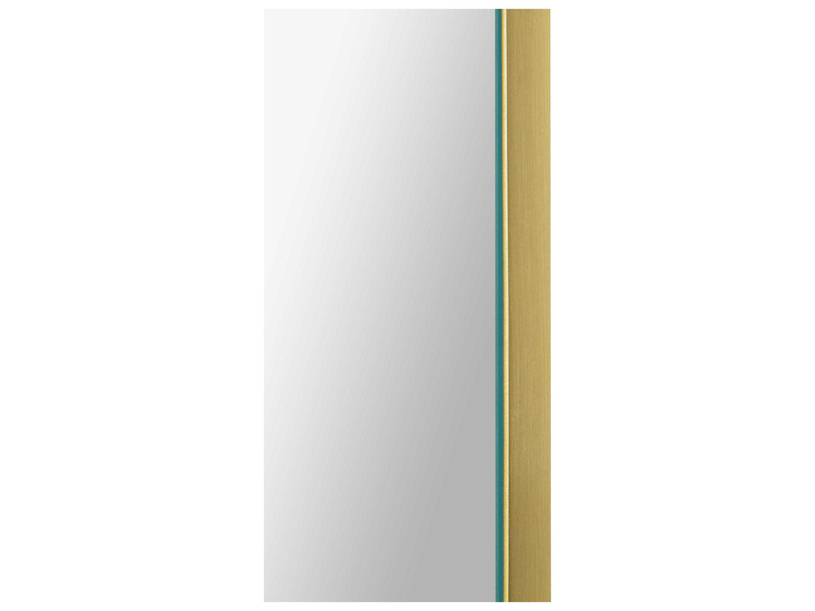 Renwil Beckah Satin Brass Oval Wall Mirror