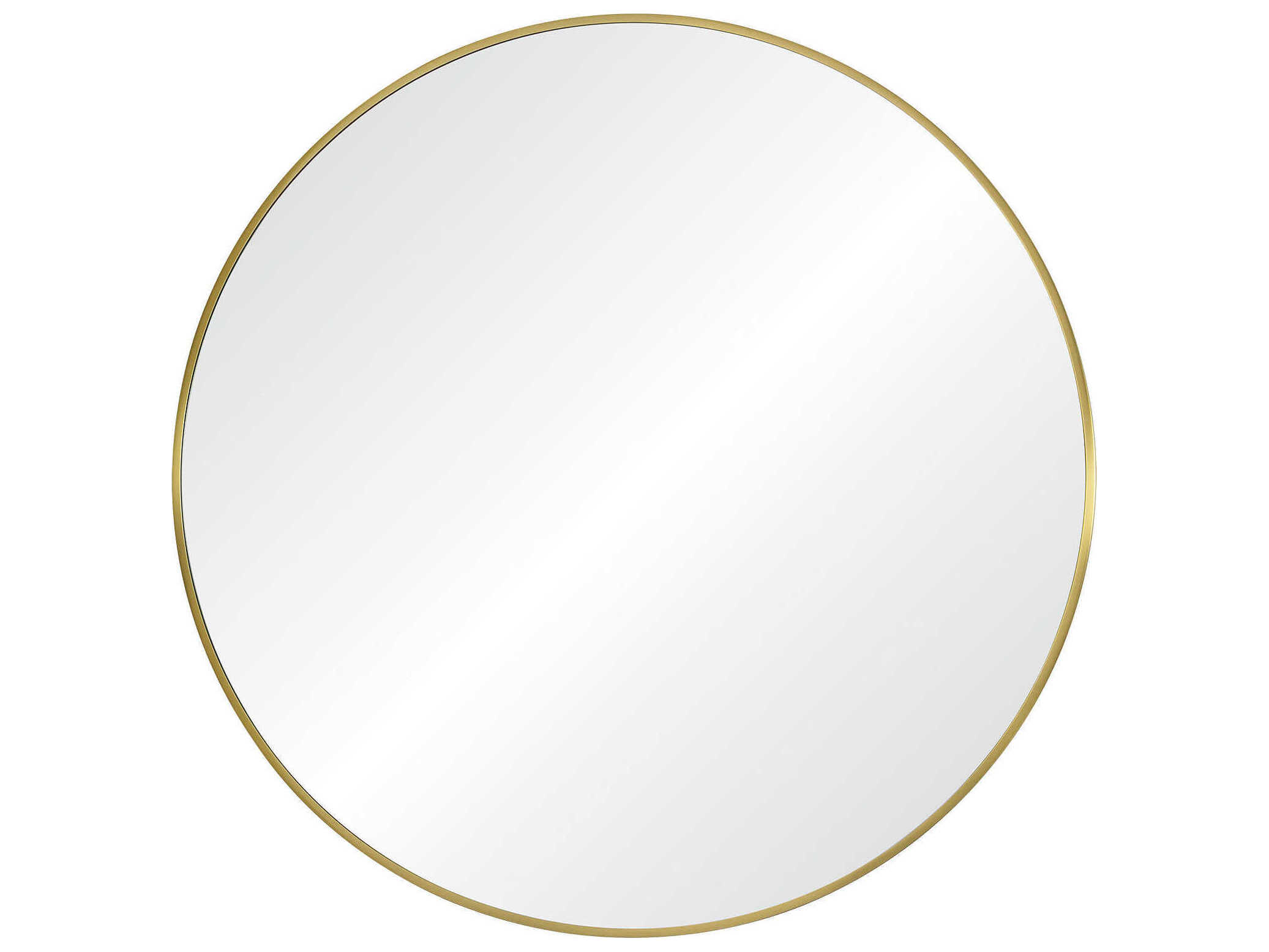 Renwil Parga Satin Brass Round Wall Mirror