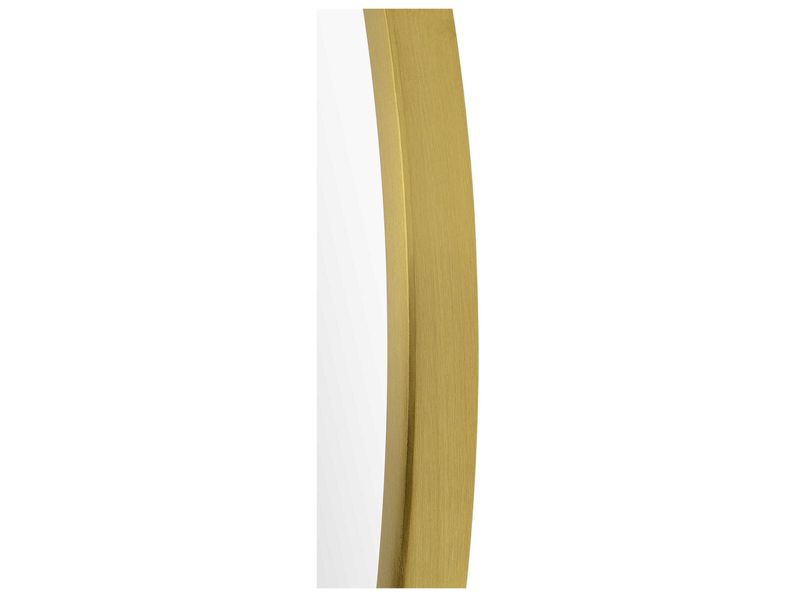 Renwil Parga Satin Brass Round Wall Mirror