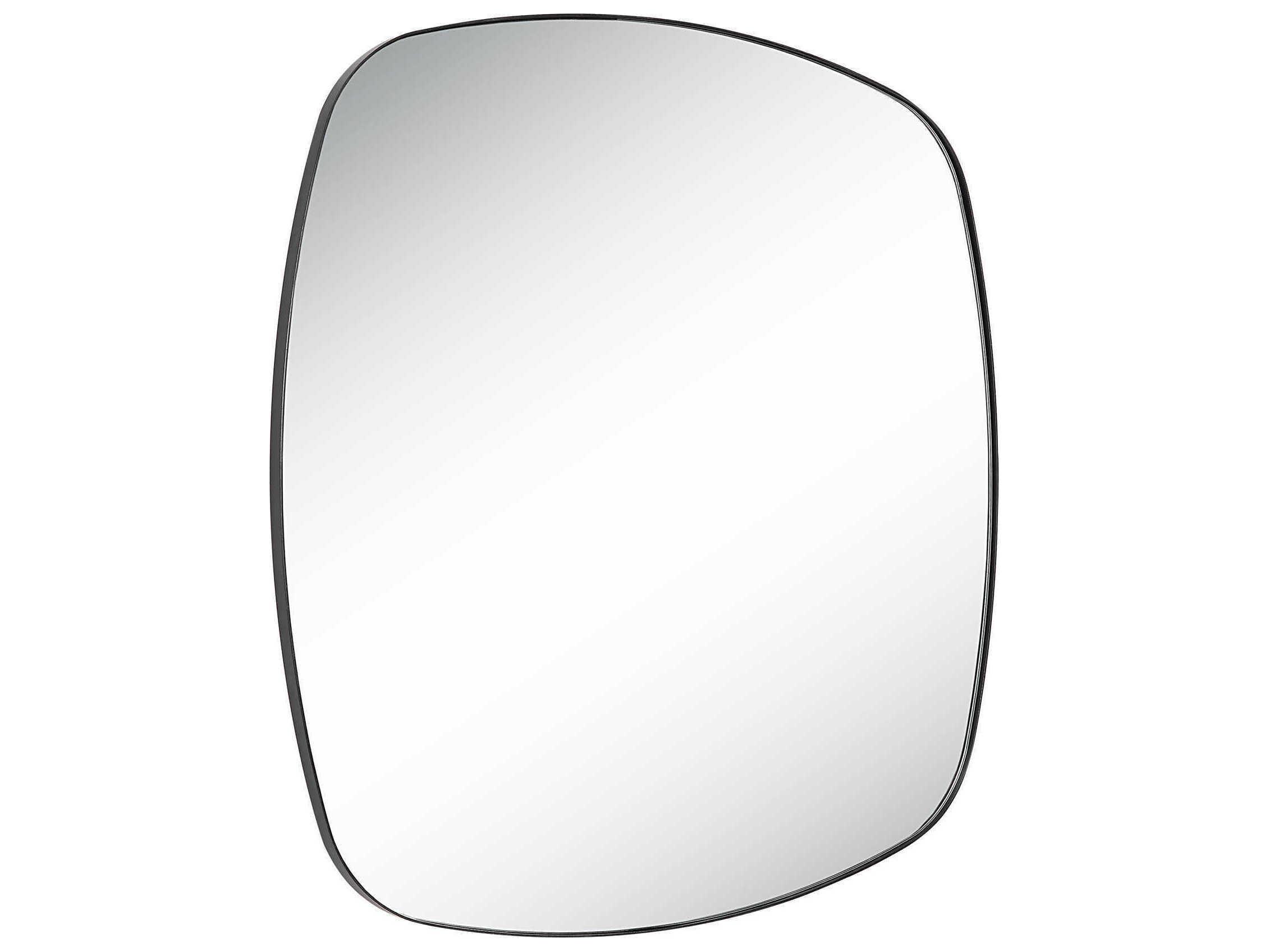 Renwil Sparti Matte Black Square Wall Mirror