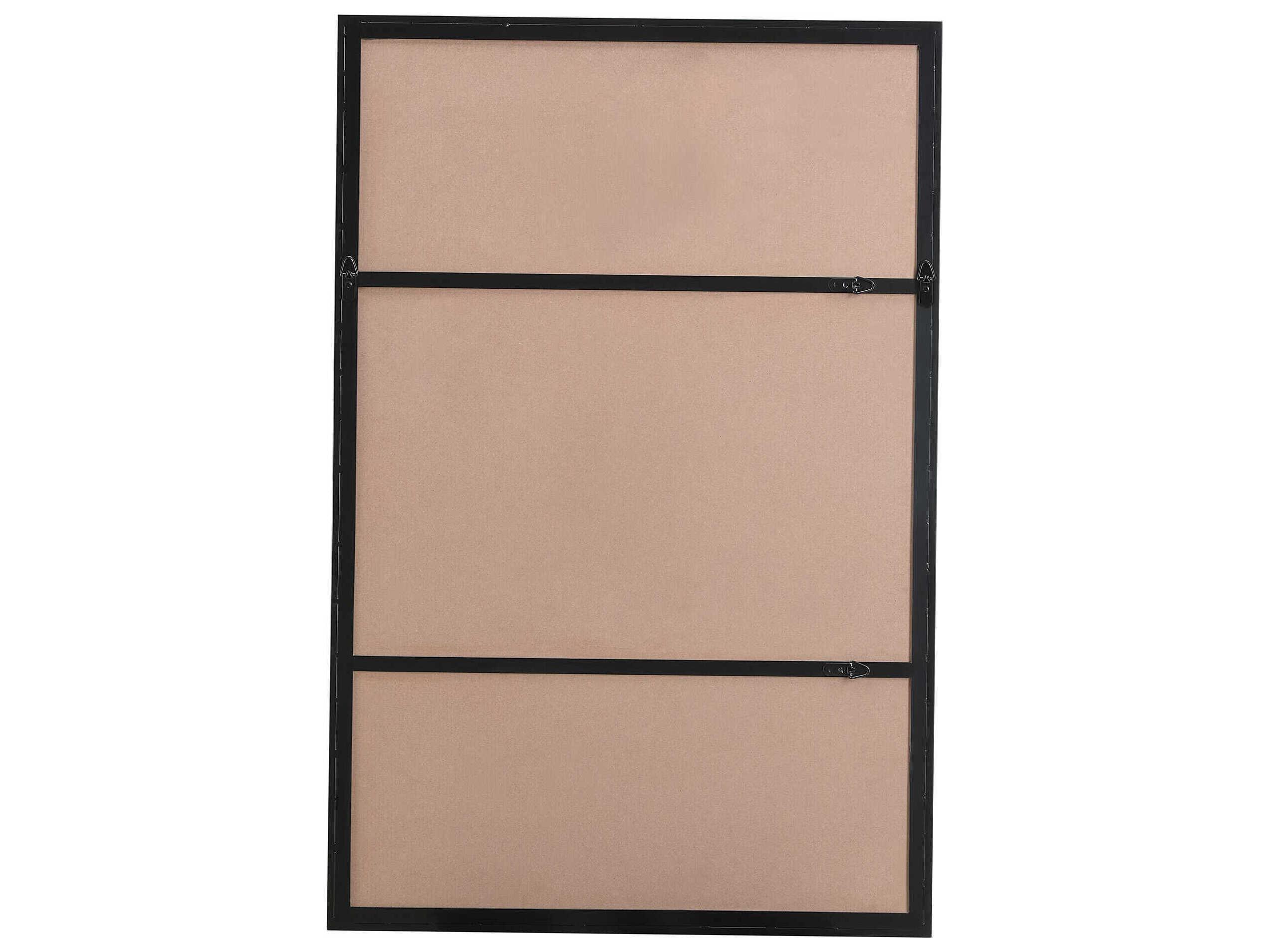 Renwil Annalise Matte Black Rectangular Wall Mirror