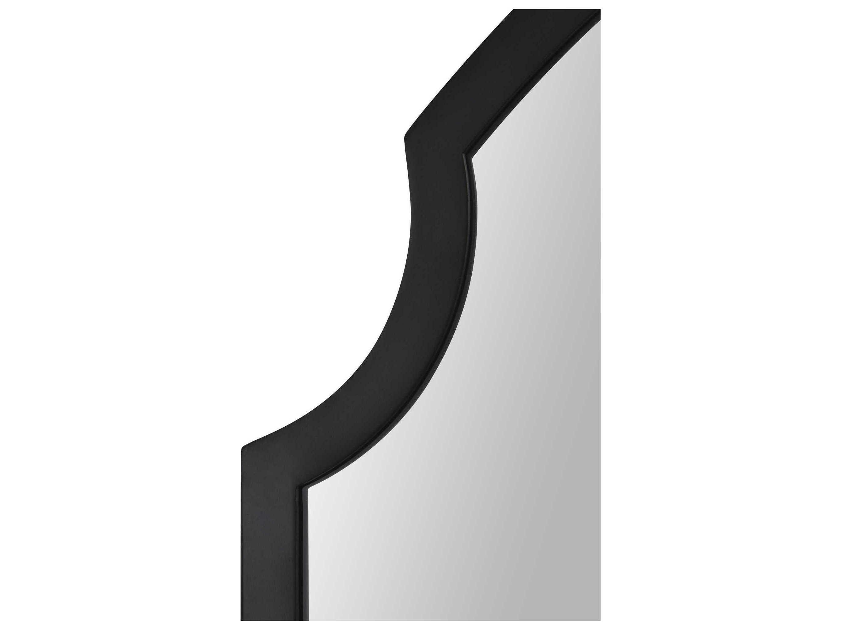 Renwil Asmara Matte Black Wall Mirror