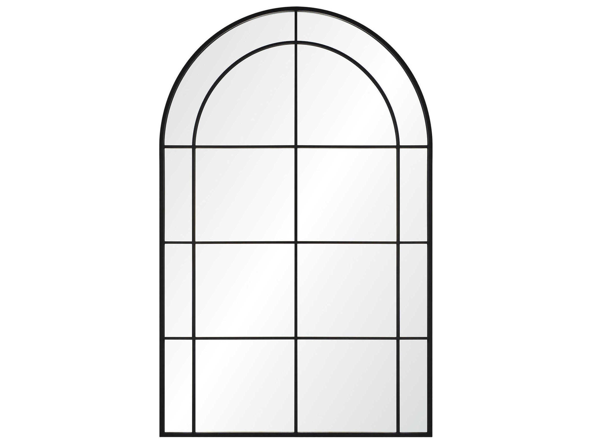 Renwil Atkinson Matte Black Wall Mirror