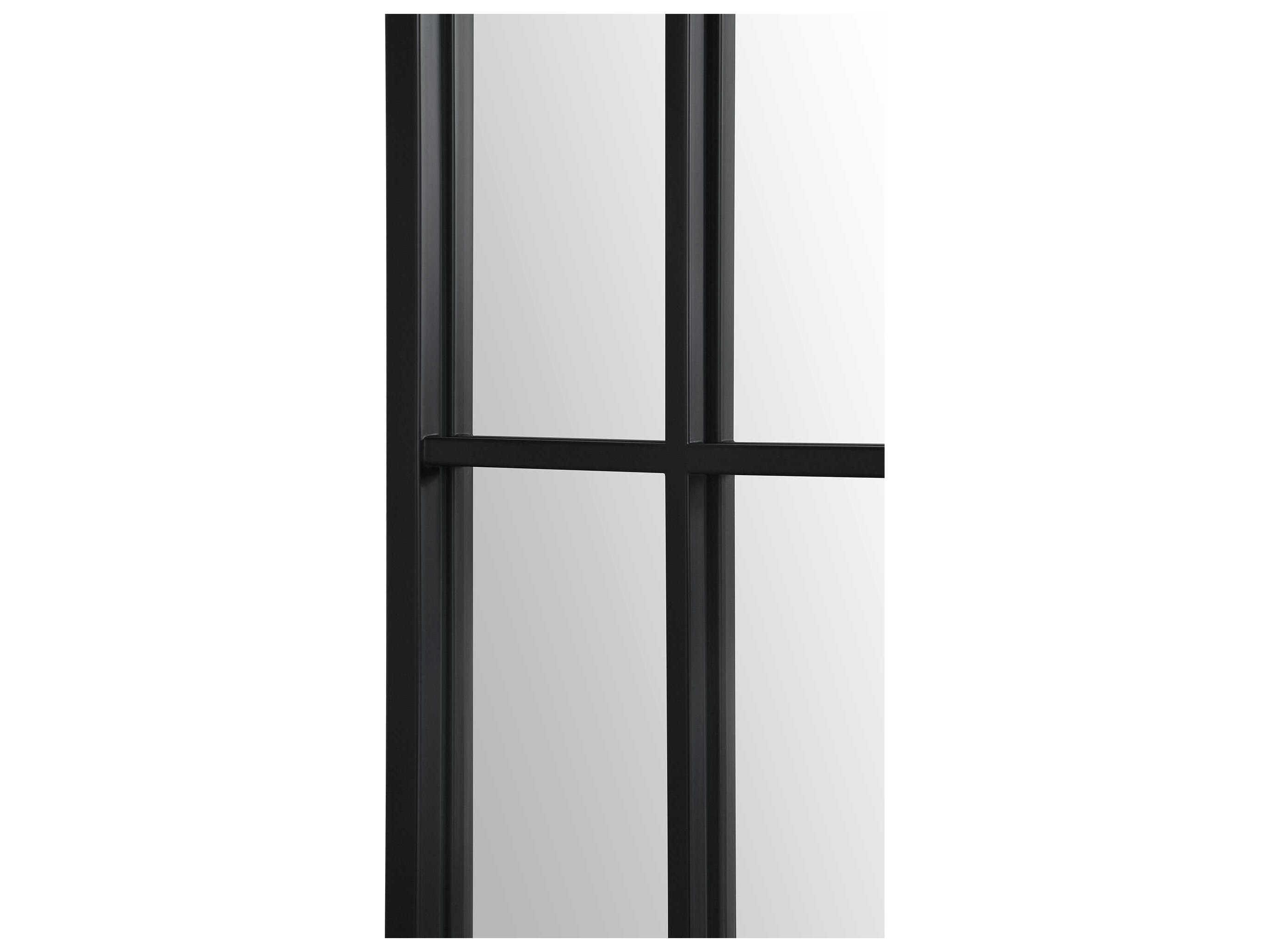 Renwil Atkinson Matte Black Wall Mirror