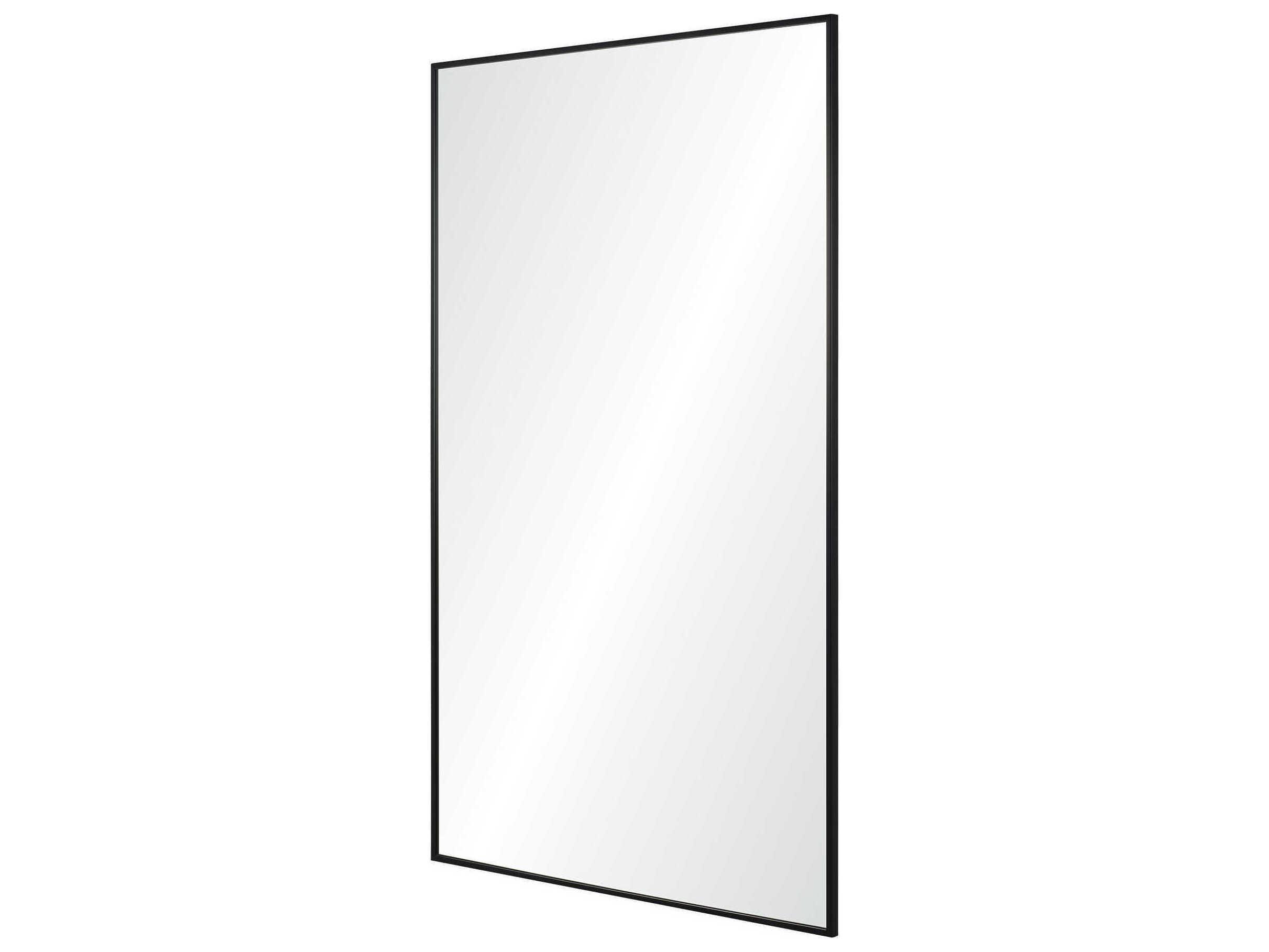 Renwil Amara Matte Black Rectangular Wall Mirror